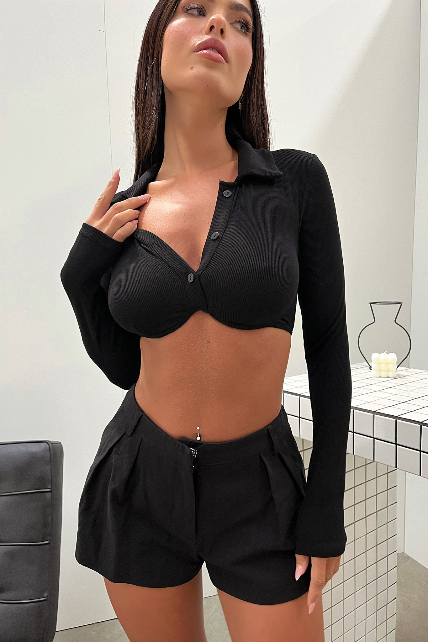 Keegan Shorts - Black-Coutiqo