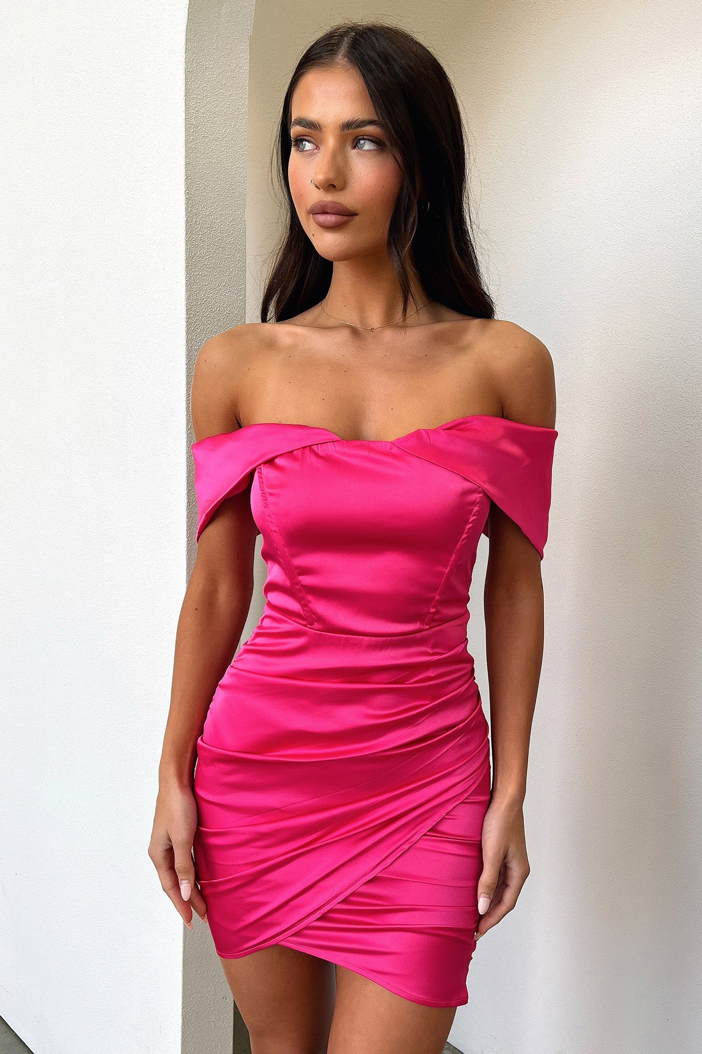 Keila Dress - Pink-Coutiqo