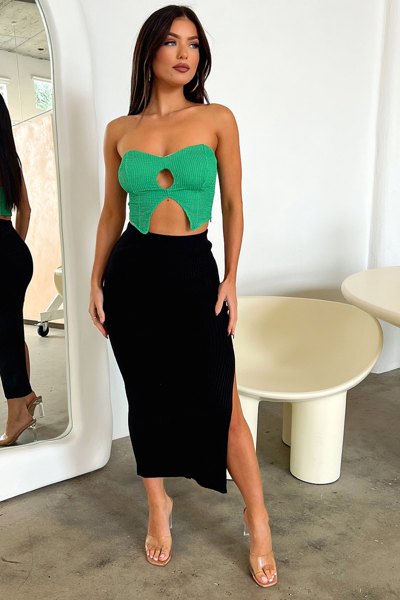 Kelsey Crop - Green-Coutiqo