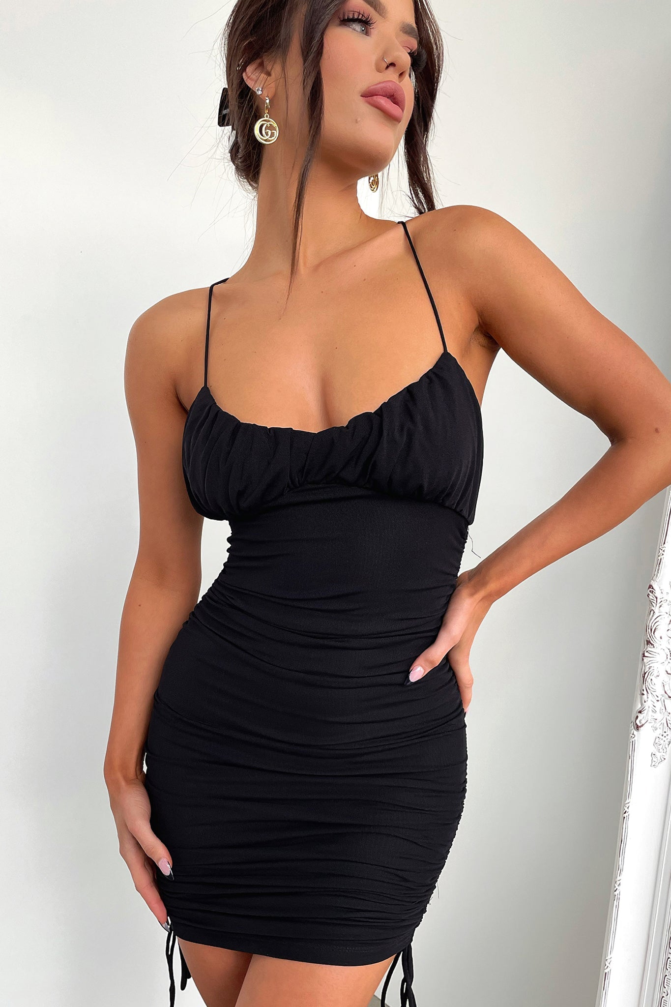 Kia Dress - Black-Coutiqo