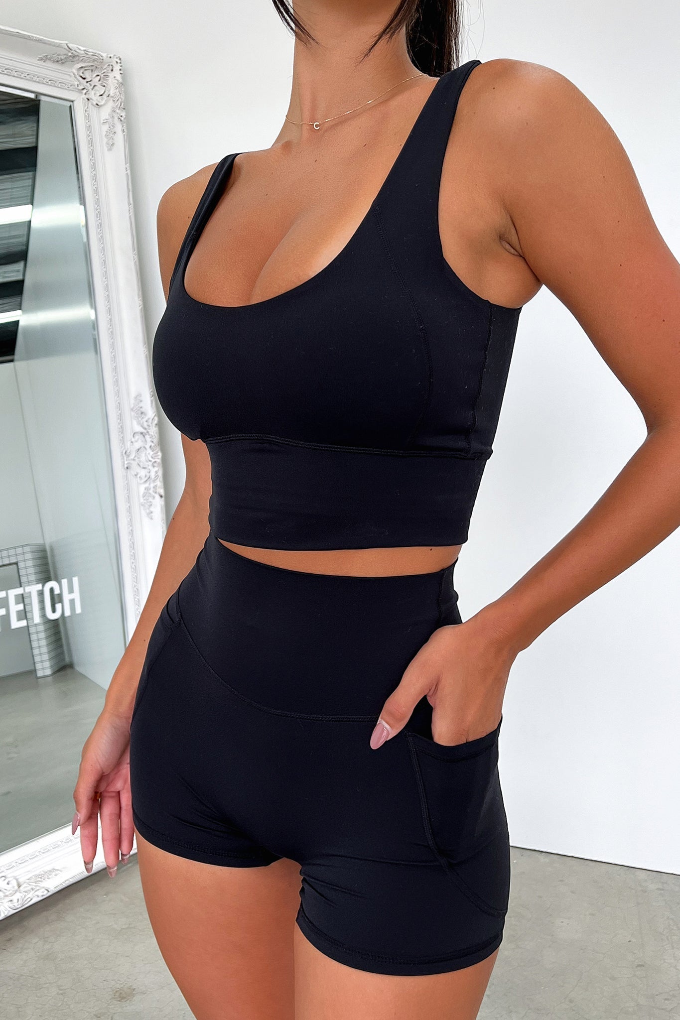 Kian Bike Shorts - Black-Coutiqo