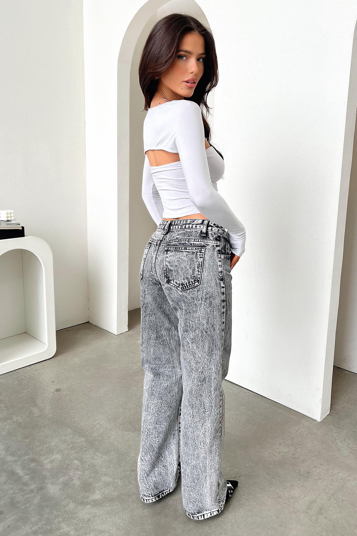 Krystal Top and Bolero - Grey-Coutiqo