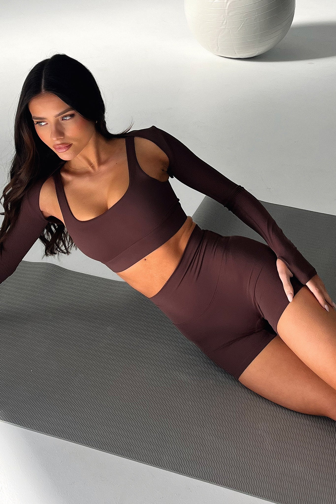 Kyrie Sports Bra - Brown-Coutiqo