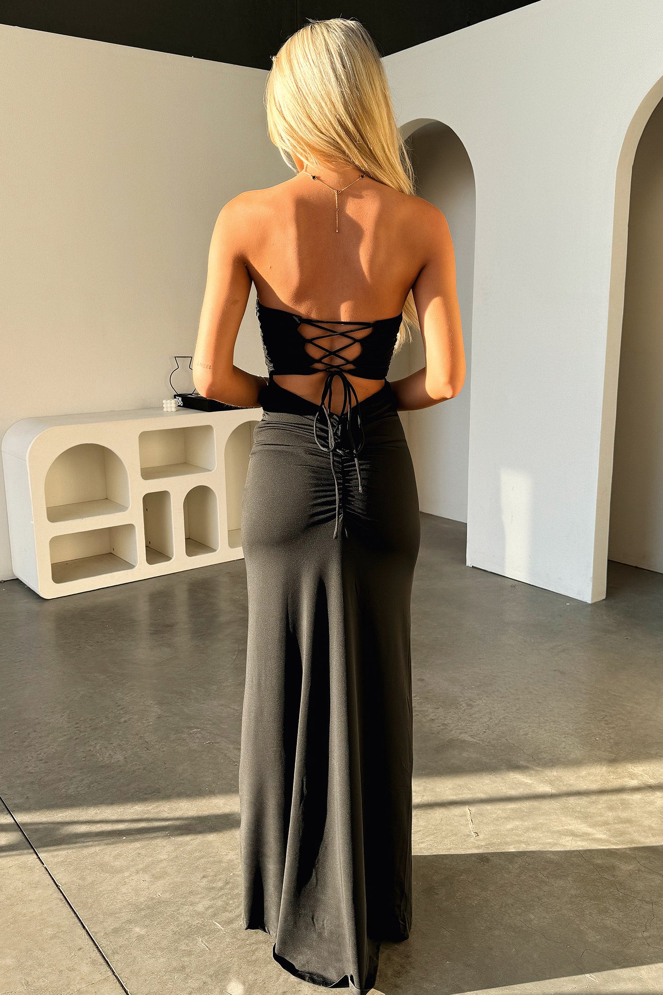 Lahara Maxi Dress - Black-Coutiqo