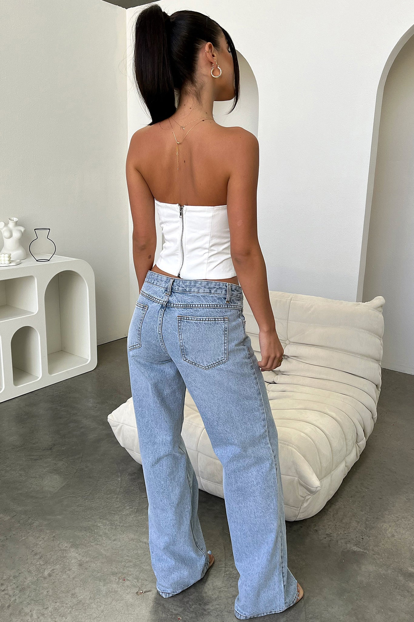 Lane Corset - White-Coutiqo