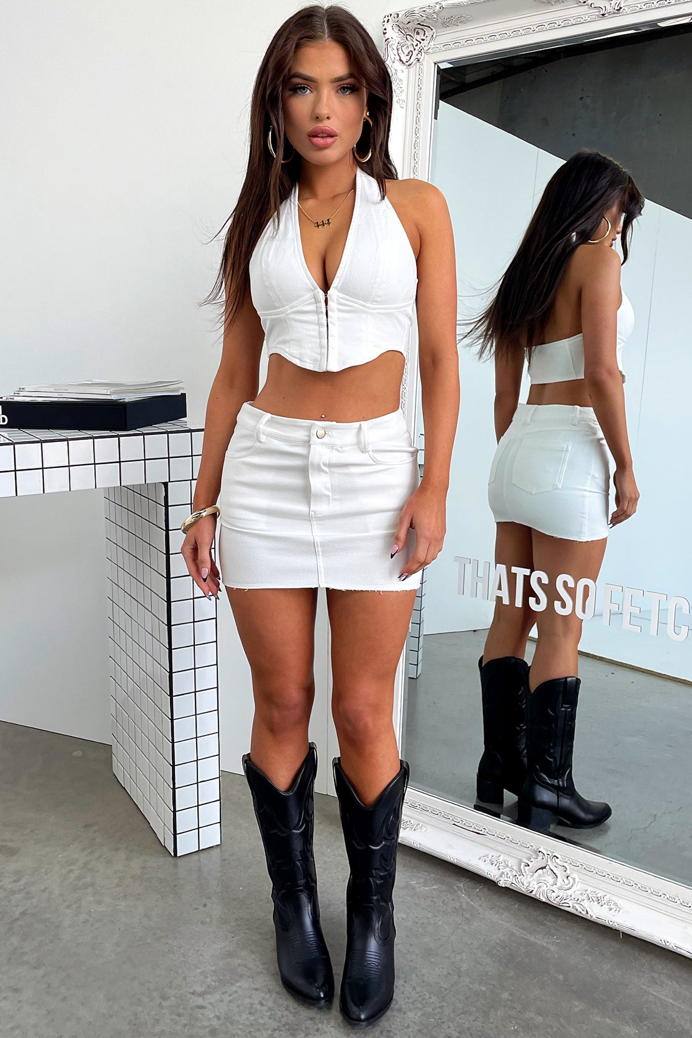 Laroi Bustier - White-Coutiqo