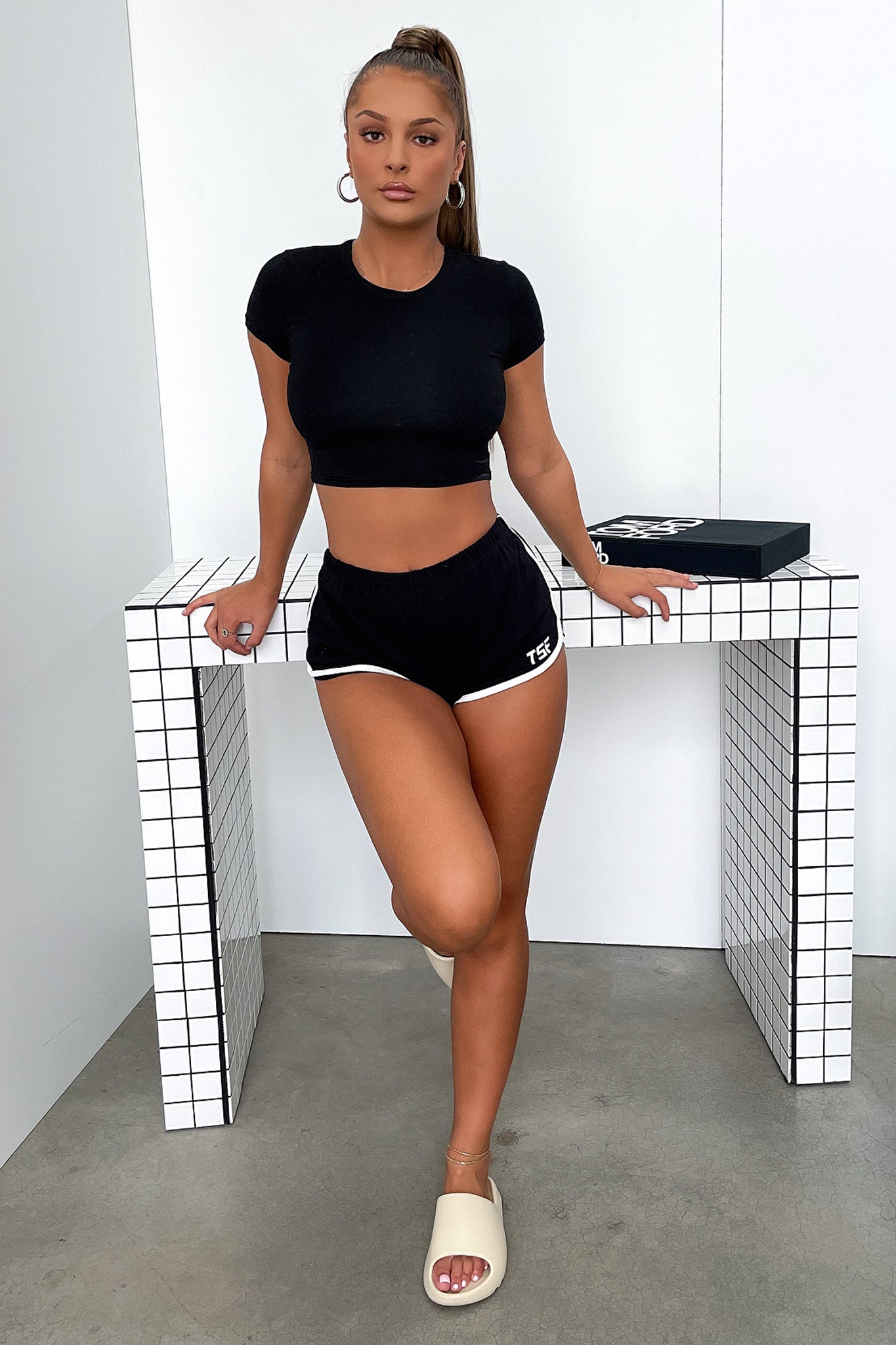 Lemar Baby Tee - Black-Coutiqo