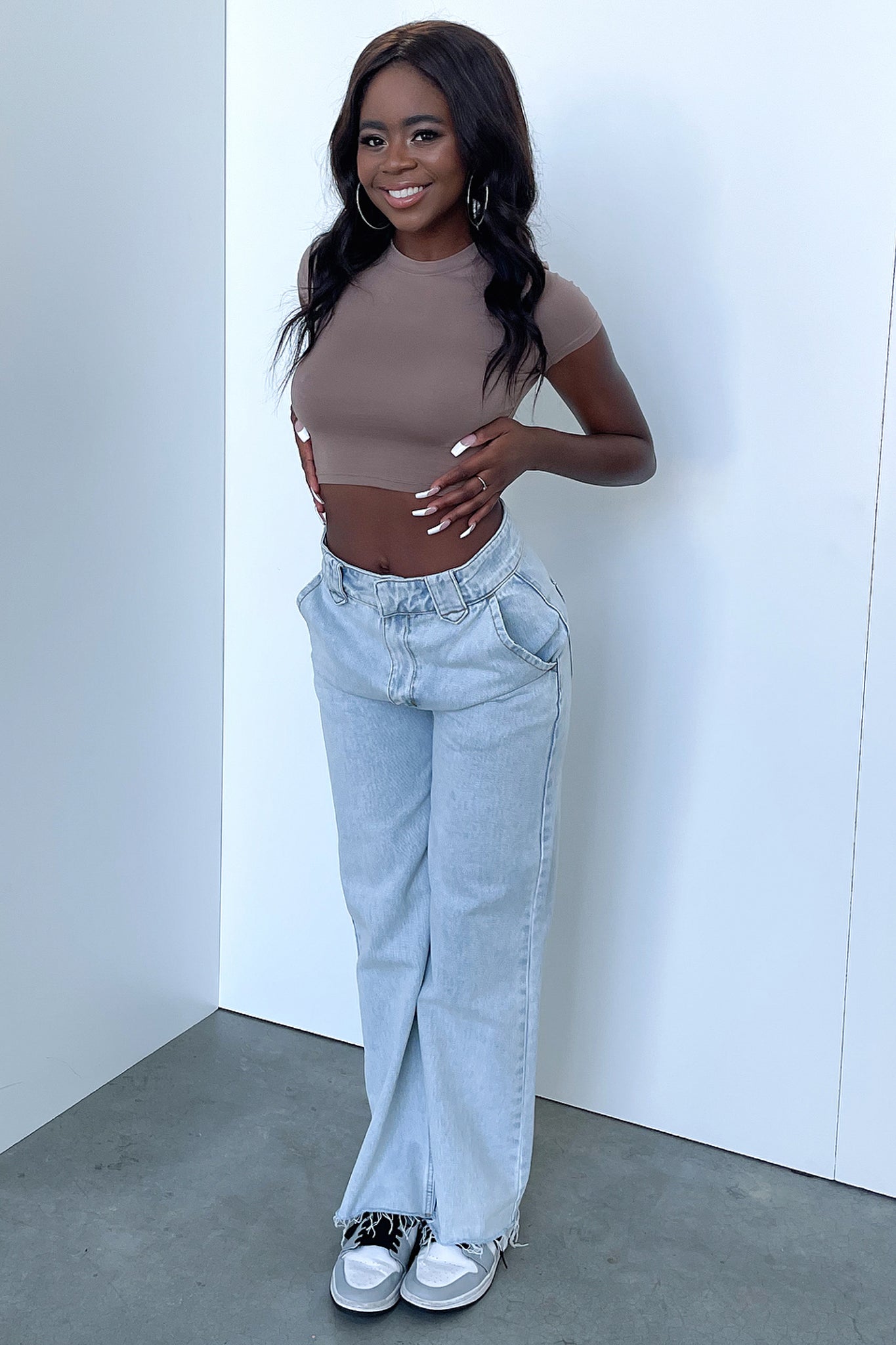 Lemar Baby Tee - Brown-Coutiqo