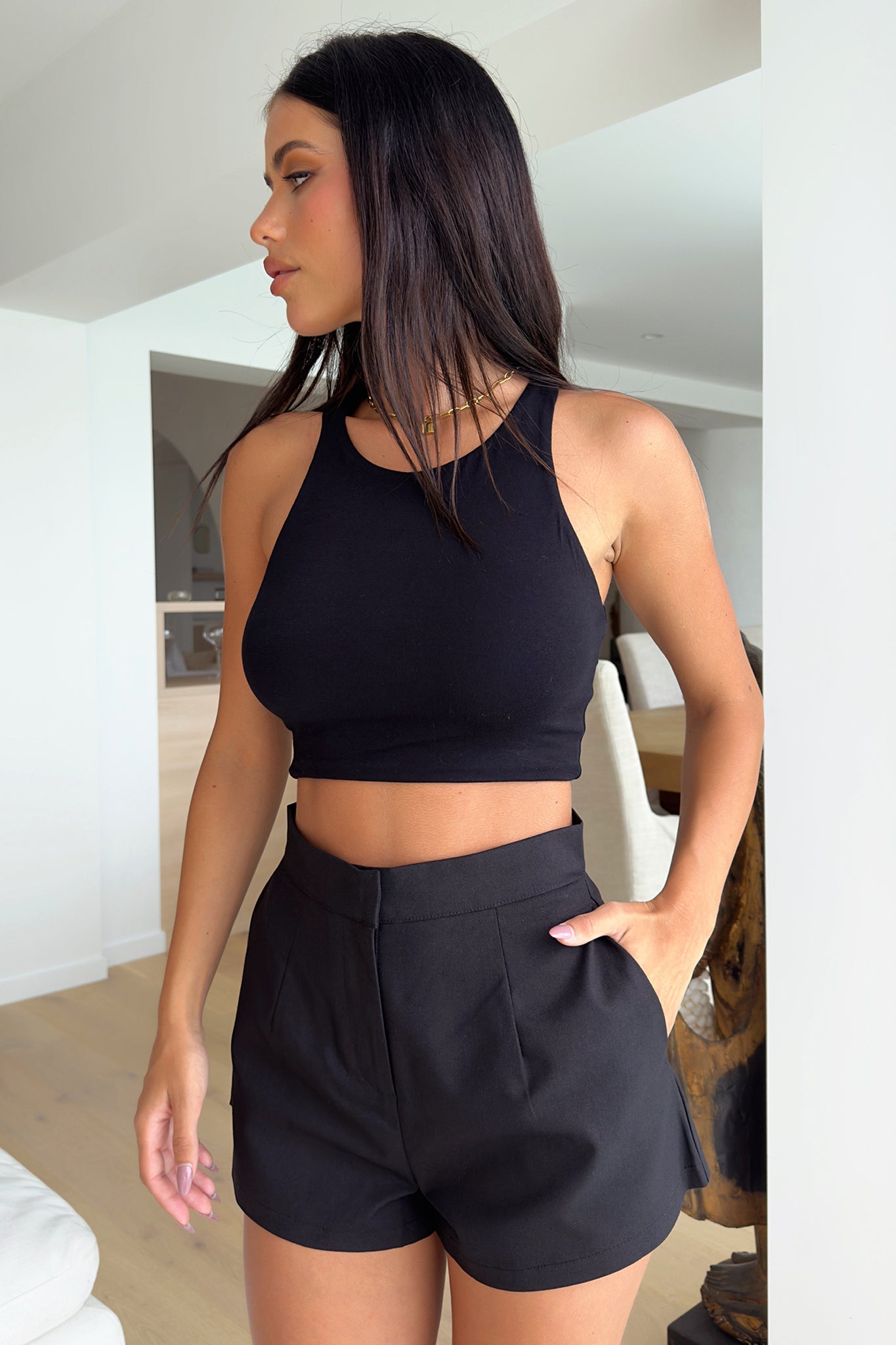 Liani Crop - Black-Coutiqo