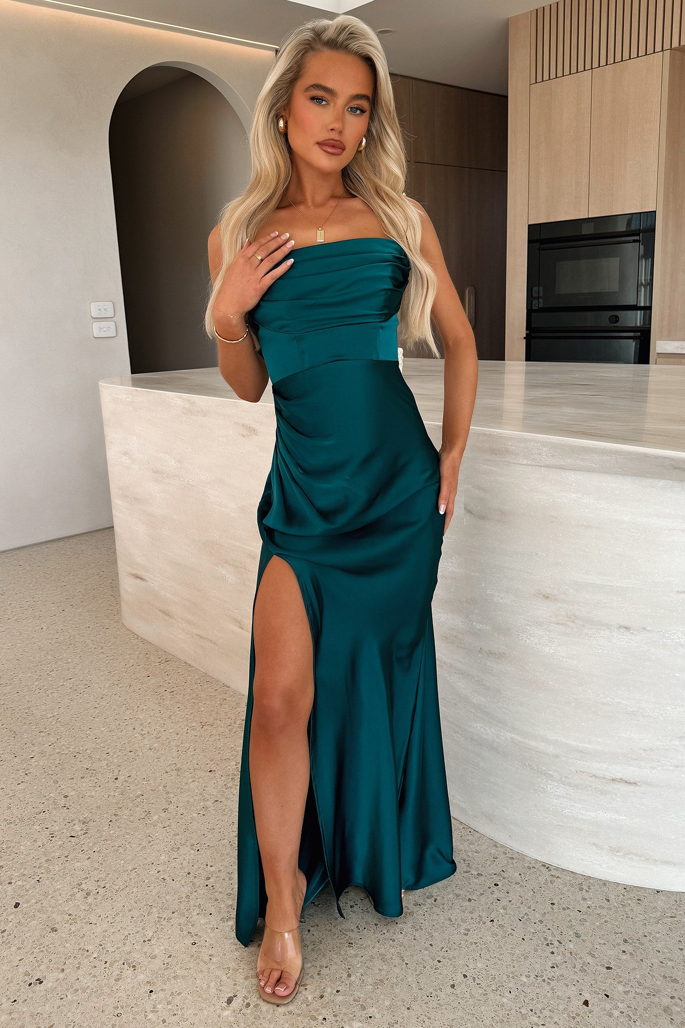 Lola Maxi Dress - Emerald-Coutiqo