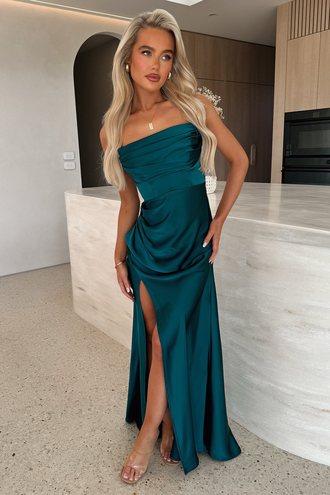 Lola Maxi Dress - Emerald-Coutiqo