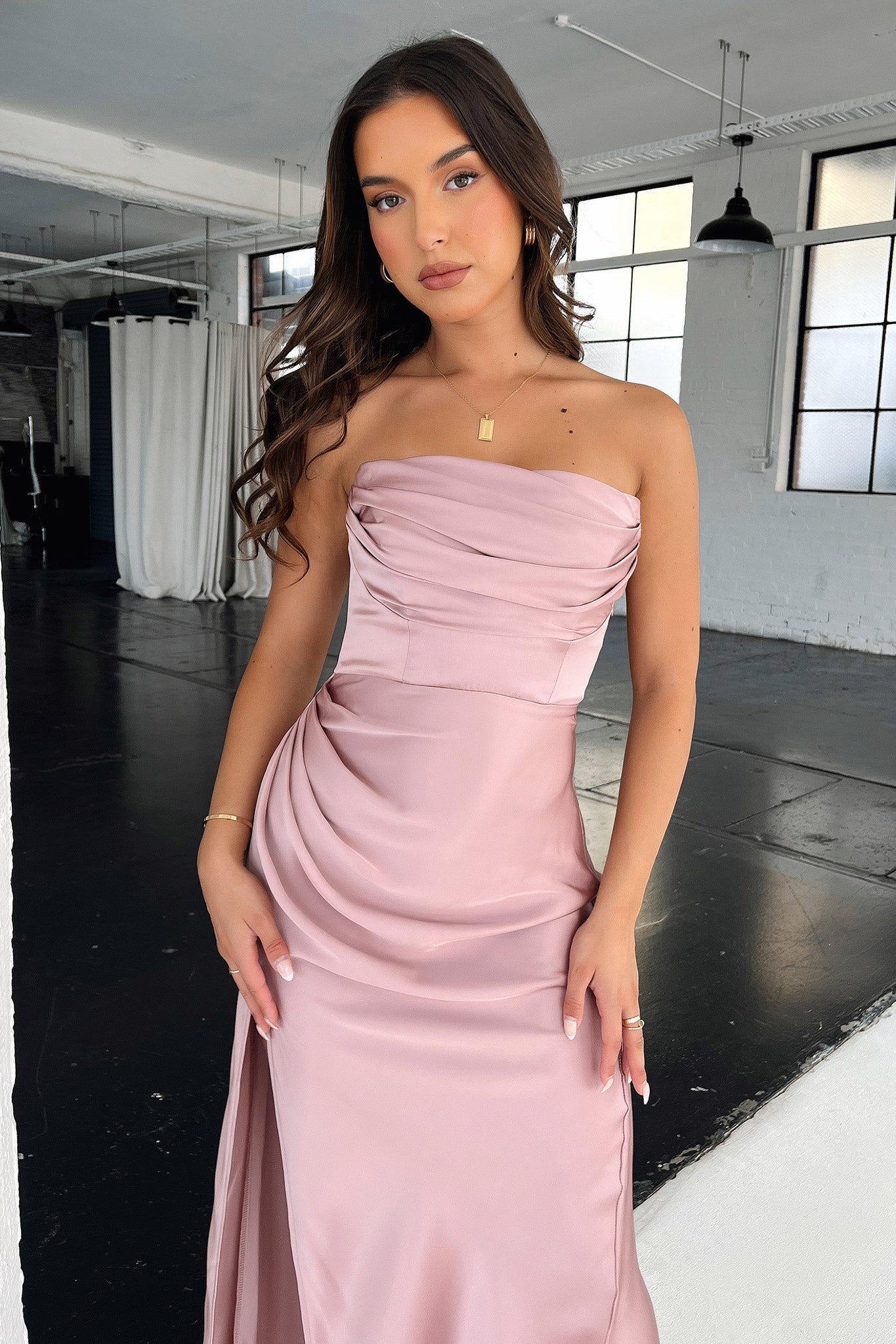 Lola Maxi Dress - Blush-Coutiqo