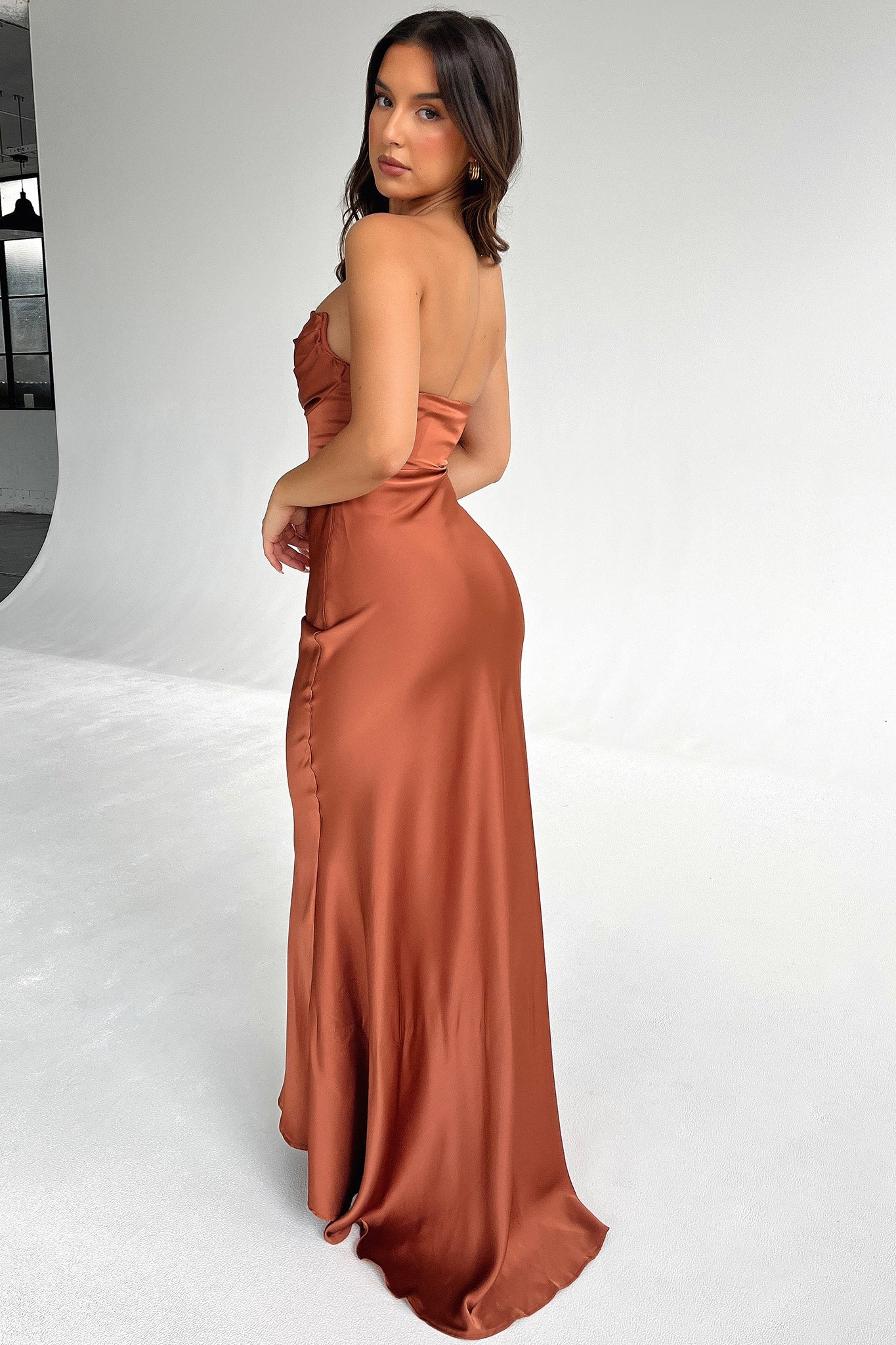 Lola Maxi Dress - Rust-Coutiqo