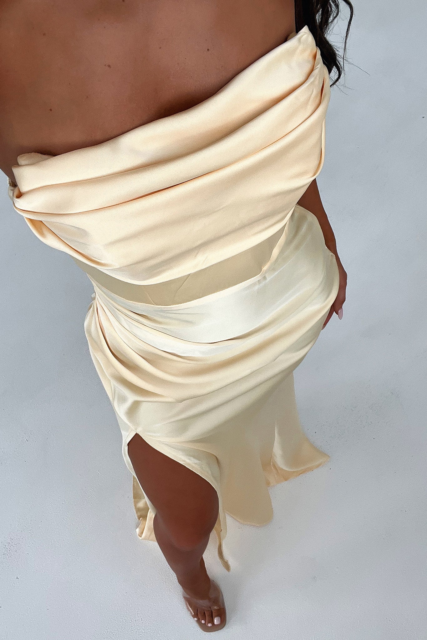 Lola Maxi Dress - Yellow-Coutiqo