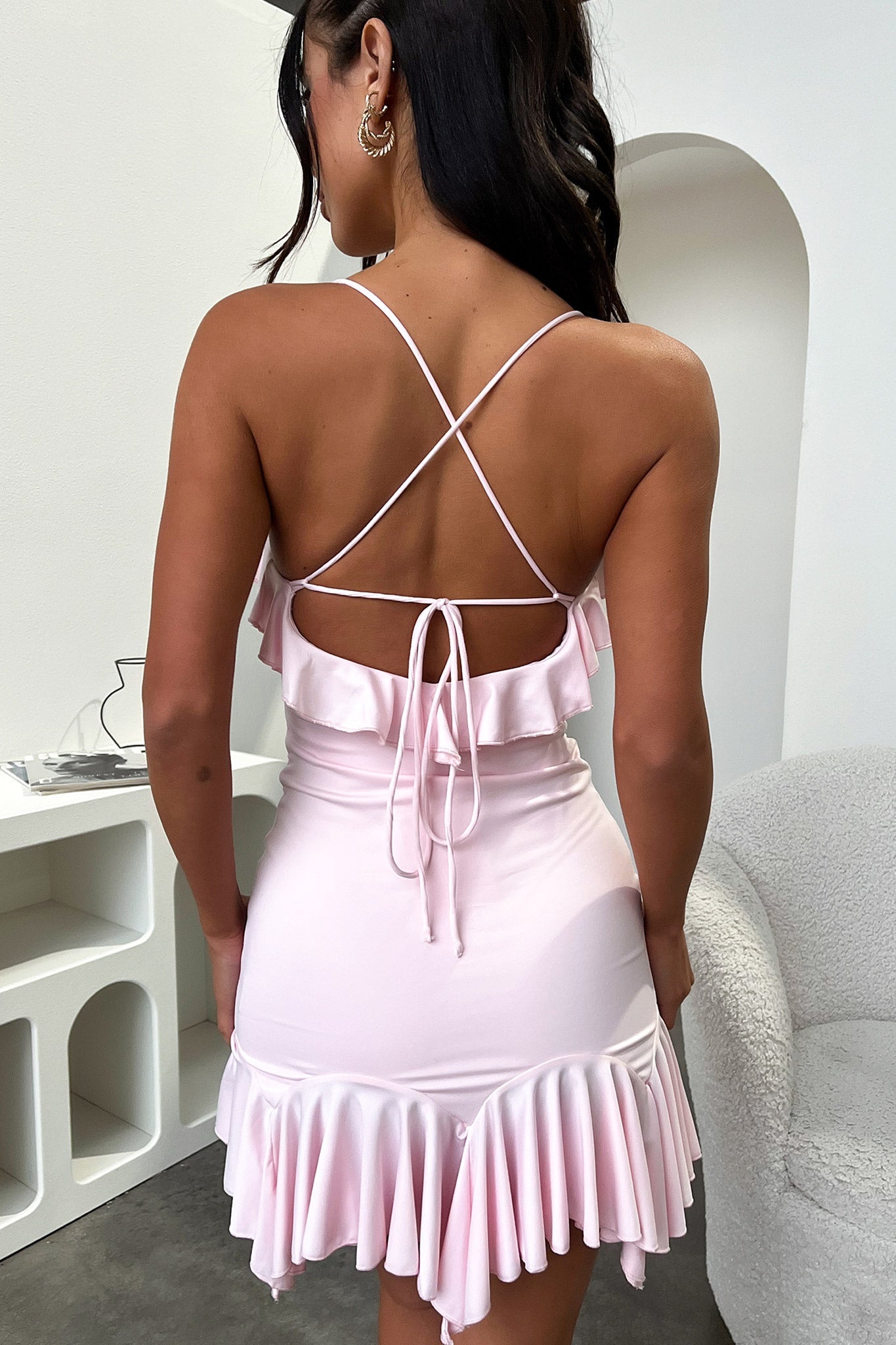 Lucilla Dress - Pink-Coutiqo