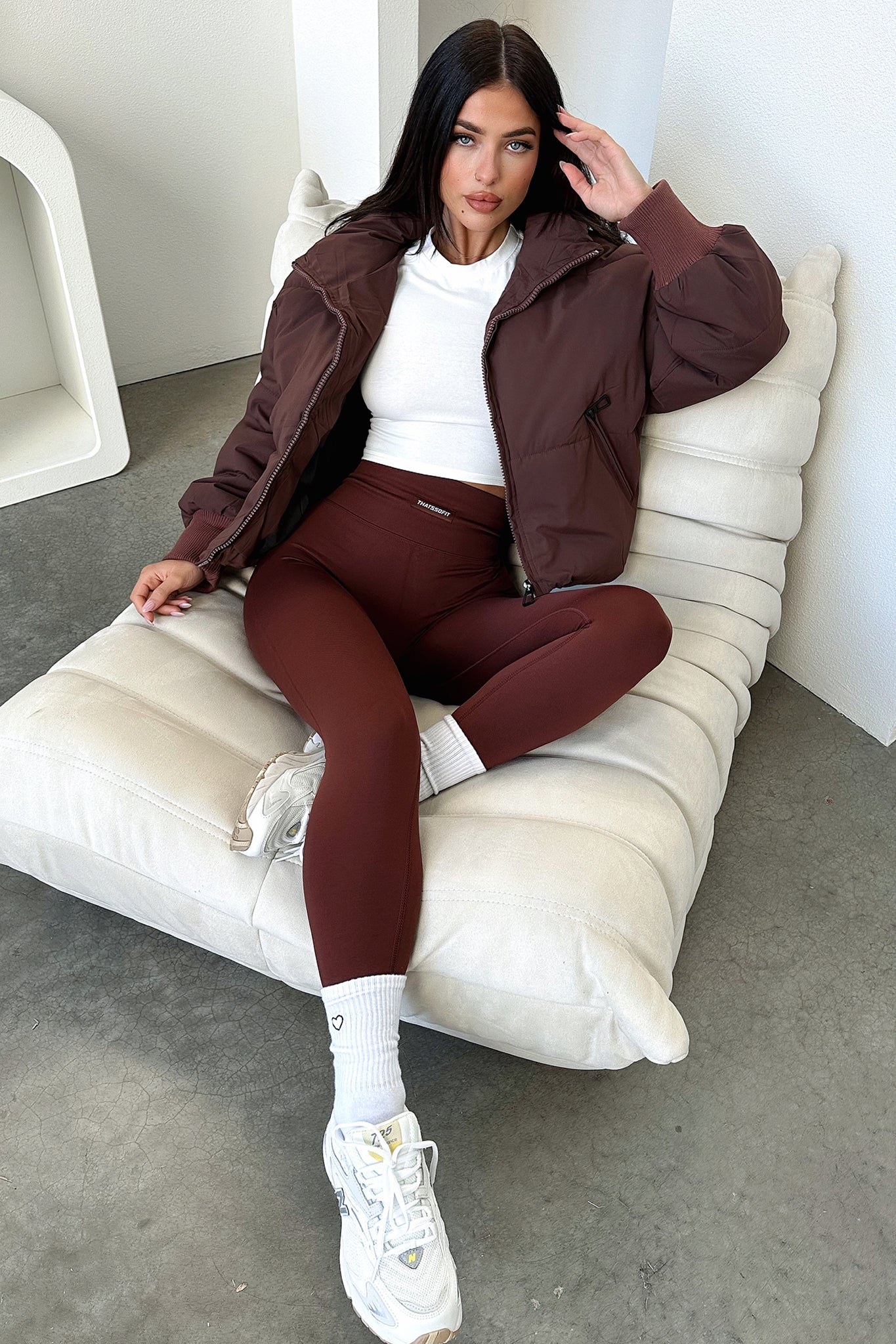 TSF Luxe Tights - Brown-Coutiqo