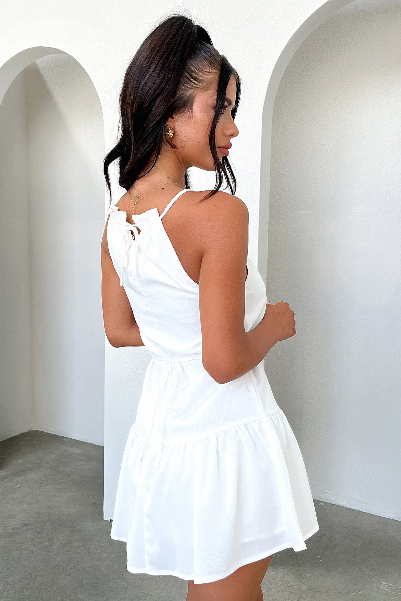 Lyra Dress - White-Coutiqo