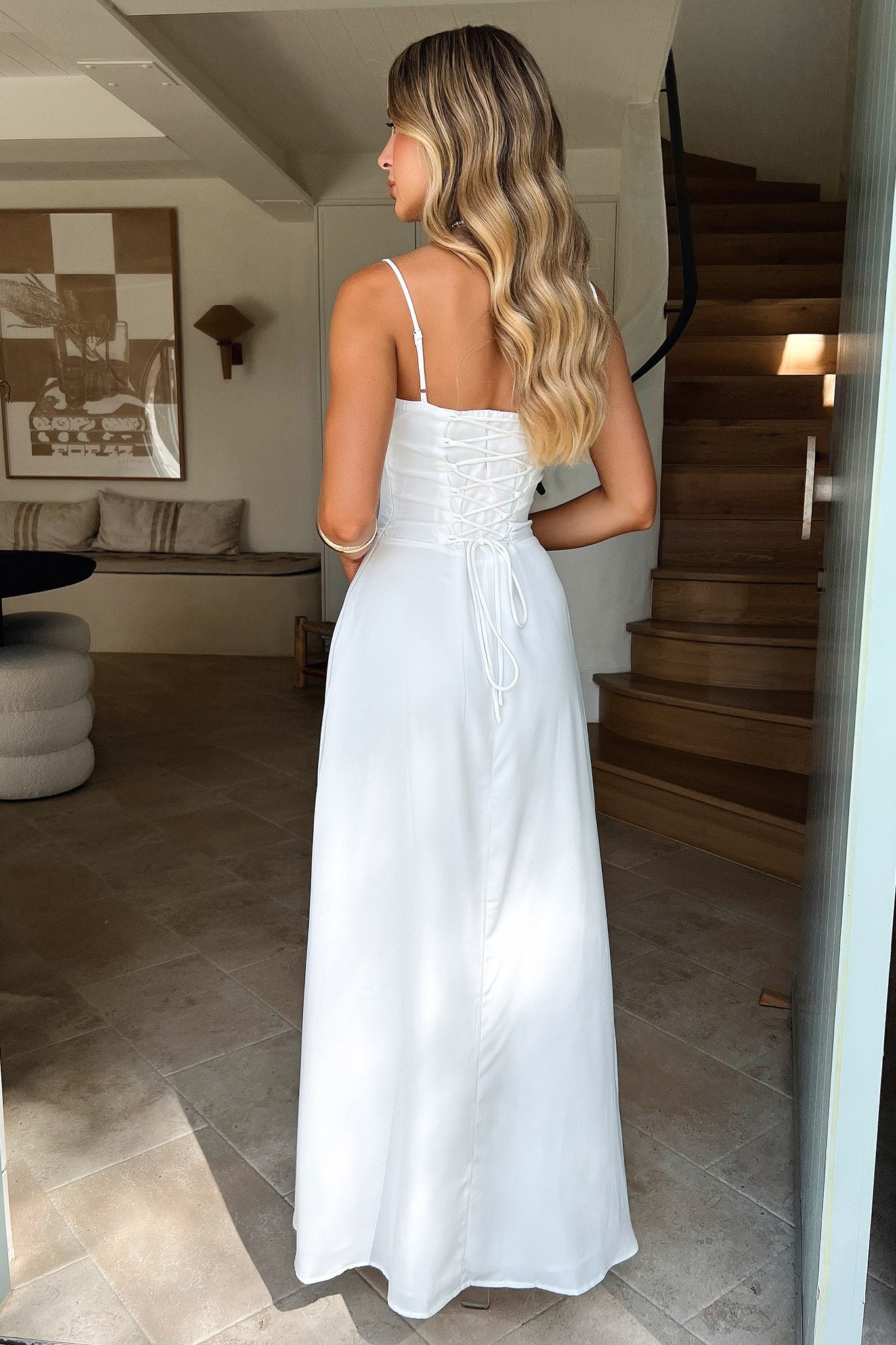 Magdalena Maxi Dress - White-Coutiqo
