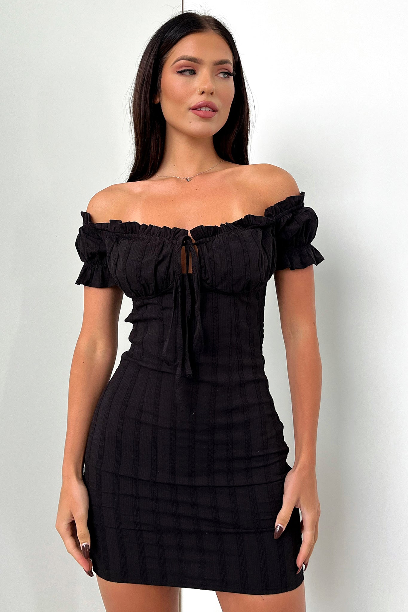 Maisie Dress - Black-Coutiqo