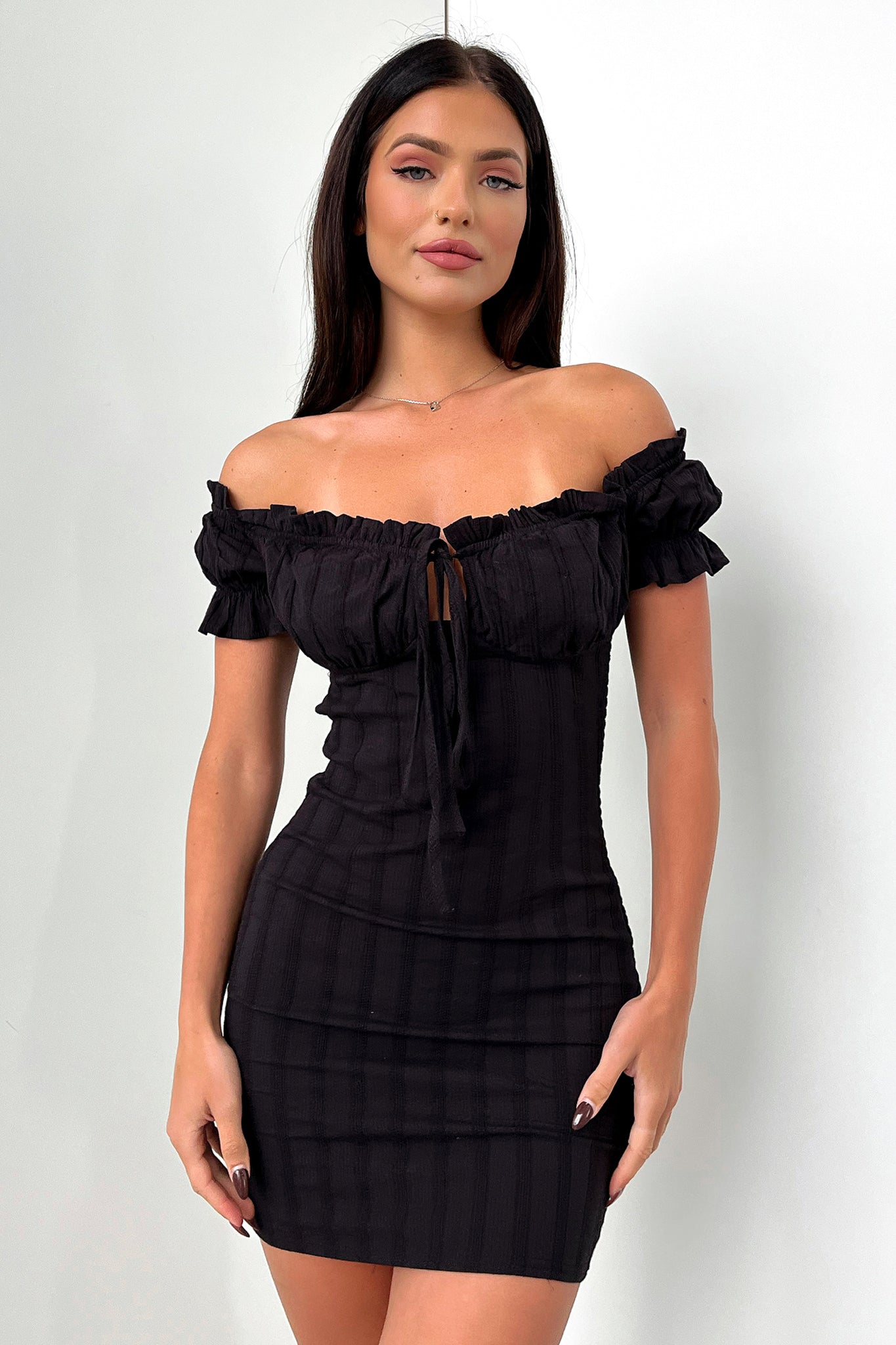 Maisie Dress - Black-Coutiqo