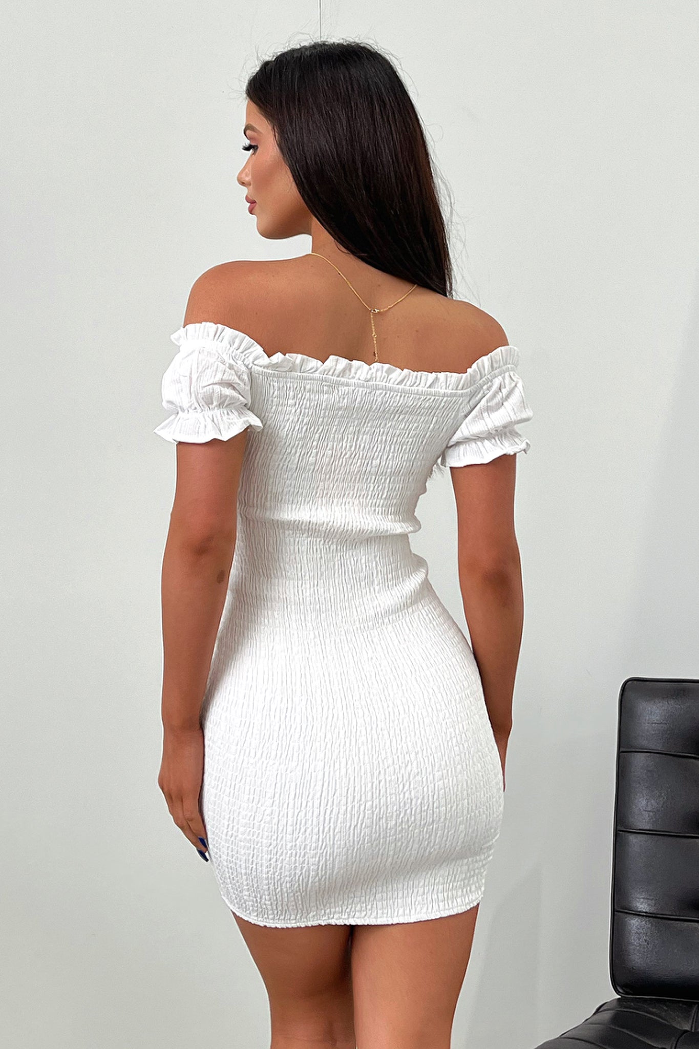 Maisie Dress - White-Coutiqo