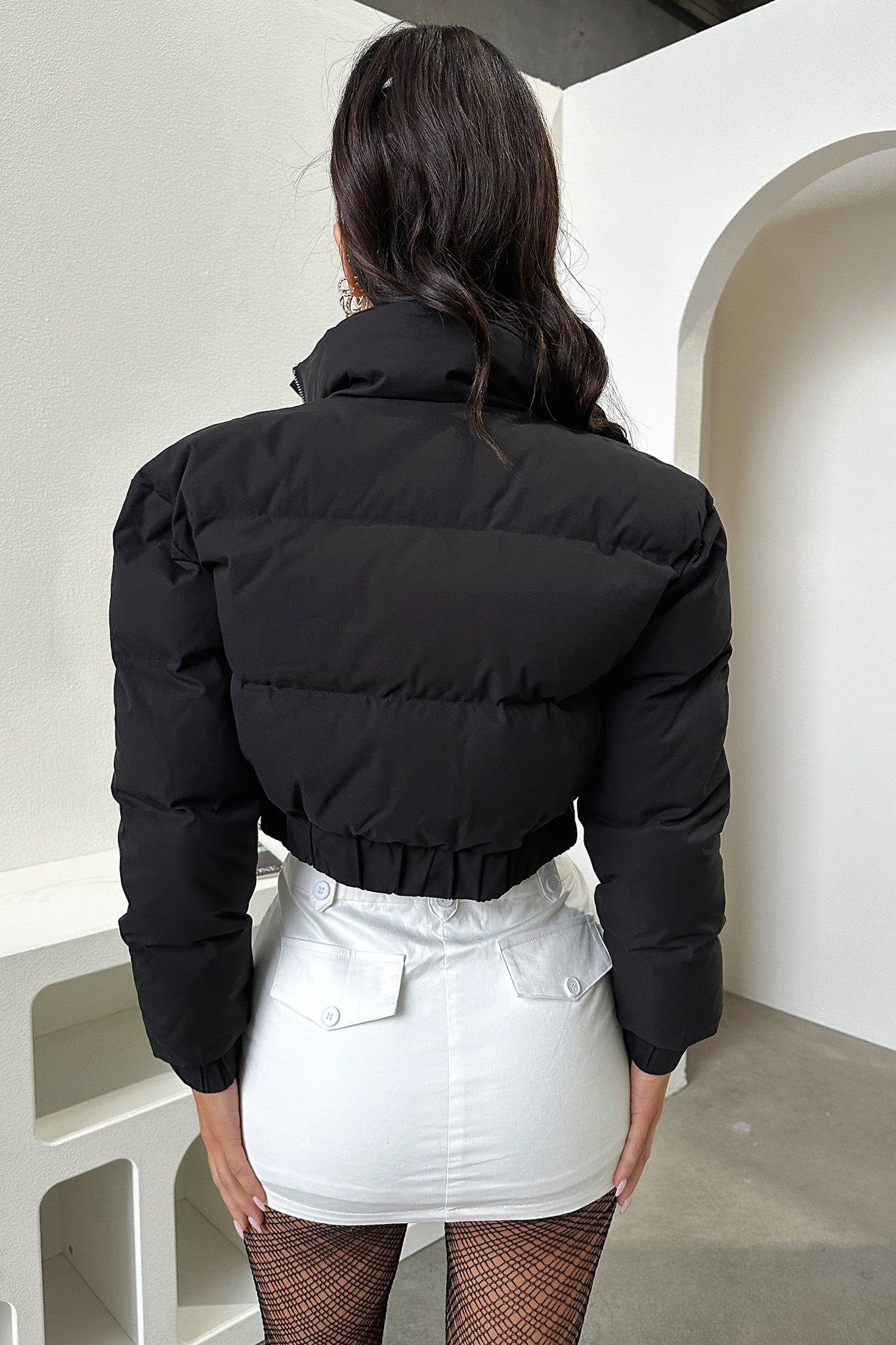 Manchester Puffer Jacket - Black-Coutiqo