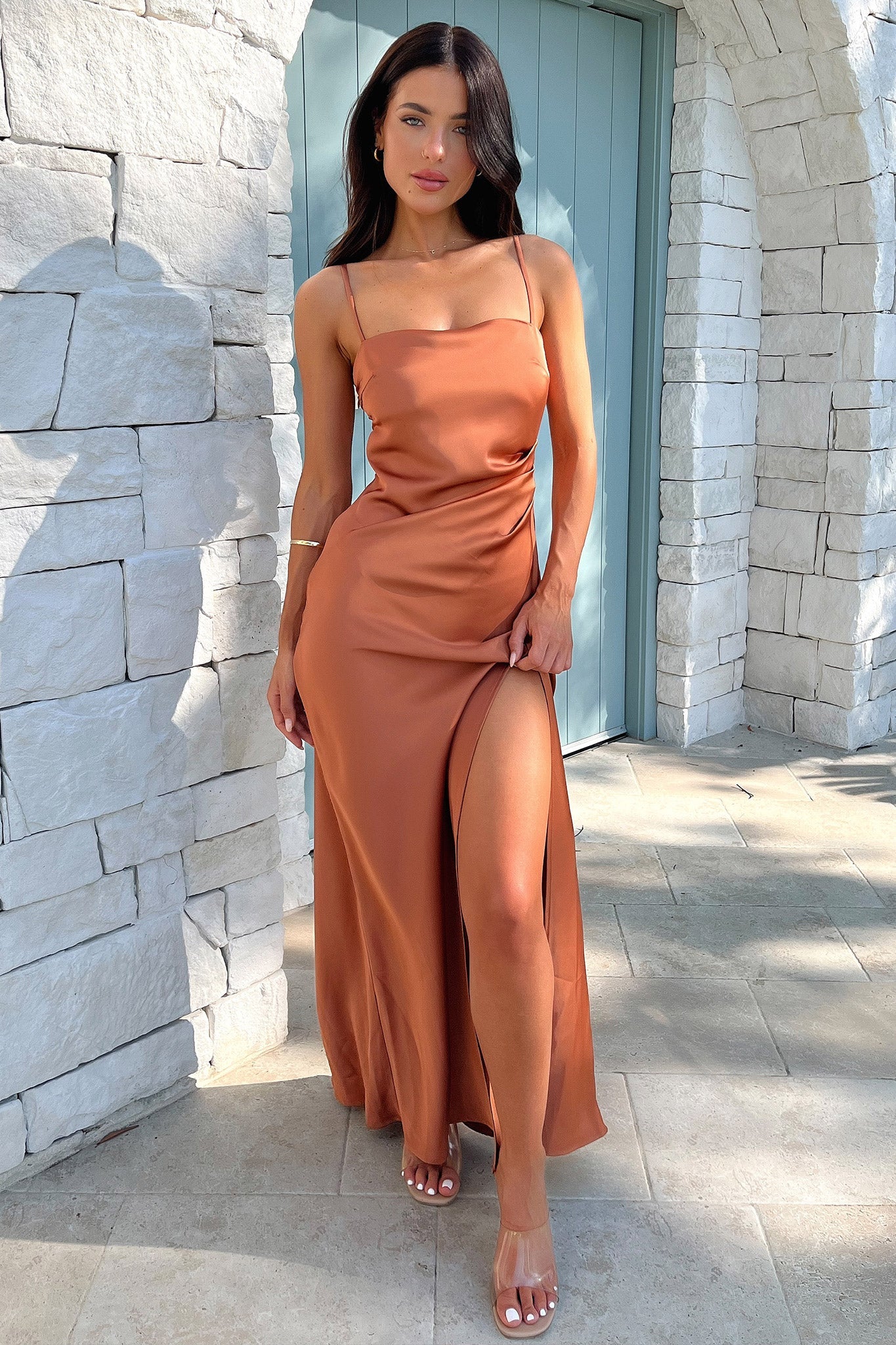 Manesh Maxi Dress - Copper-Coutiqo
