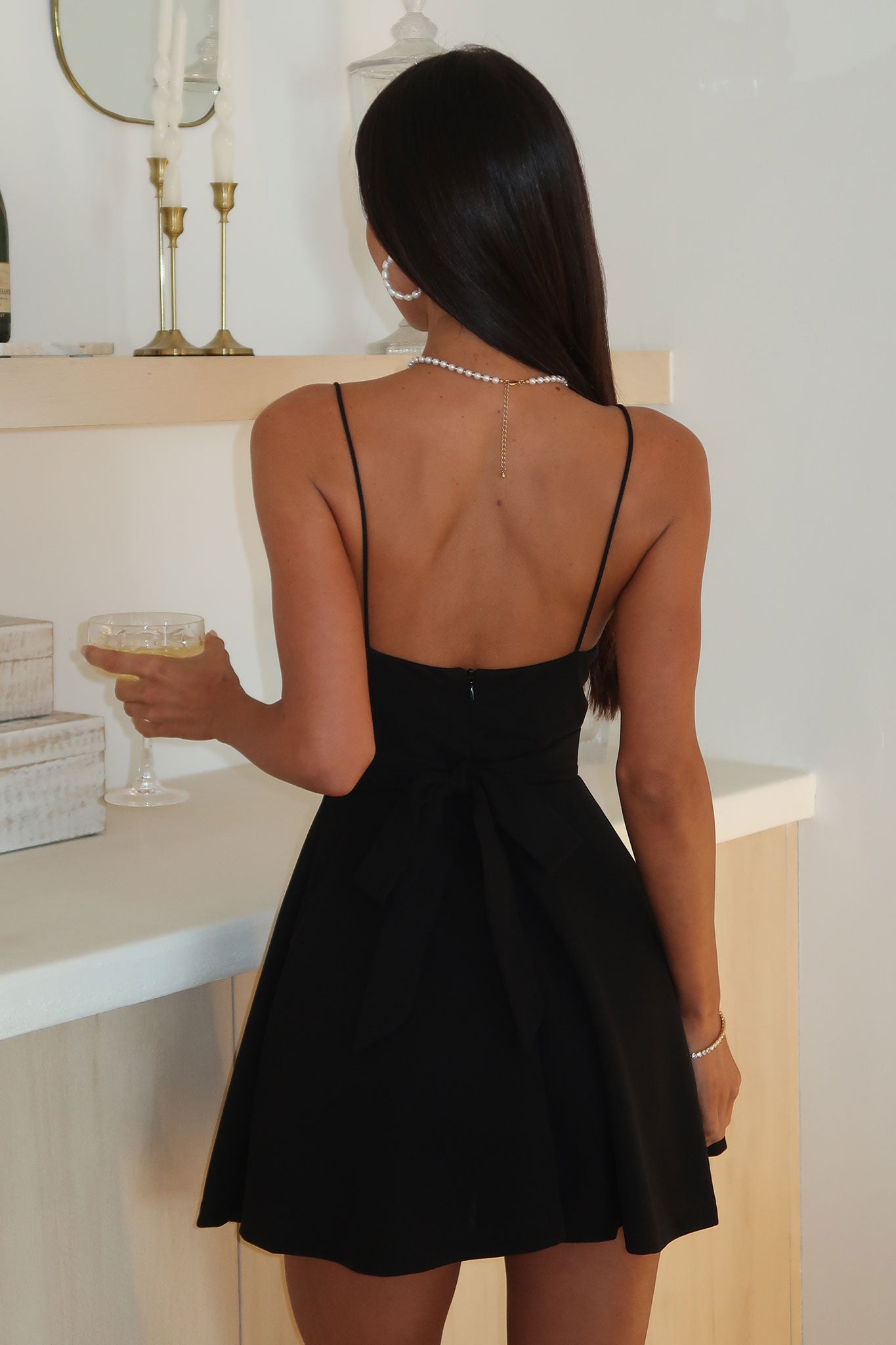 Marabella Mini Dress - Black-Coutiqo