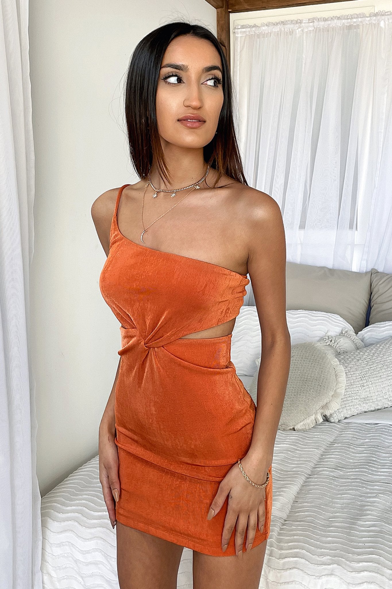 Mario Dress - Orange-Coutiqo