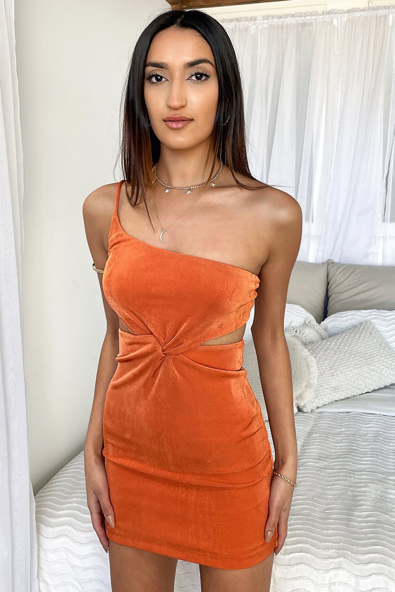 Mario Dress - Orange-Coutiqo