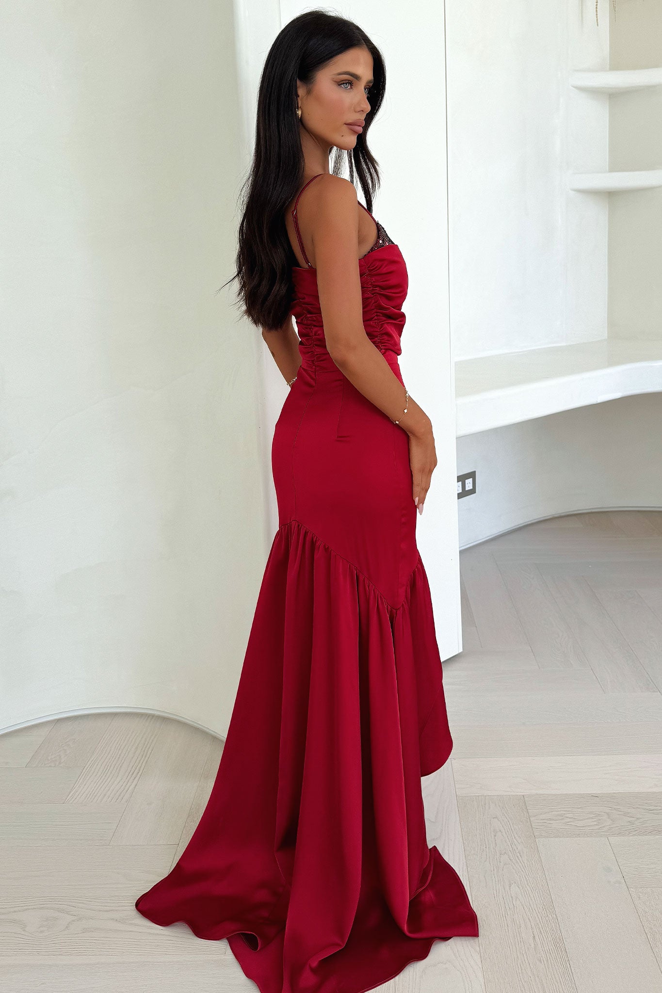 Maris Maxi Dress - Red-Coutiqo
