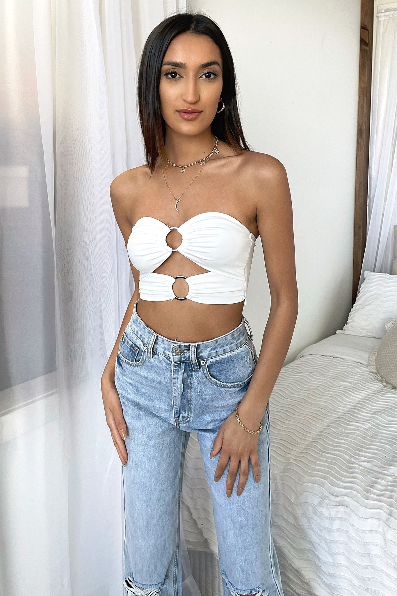 Mace Crop - White-Coutiqo