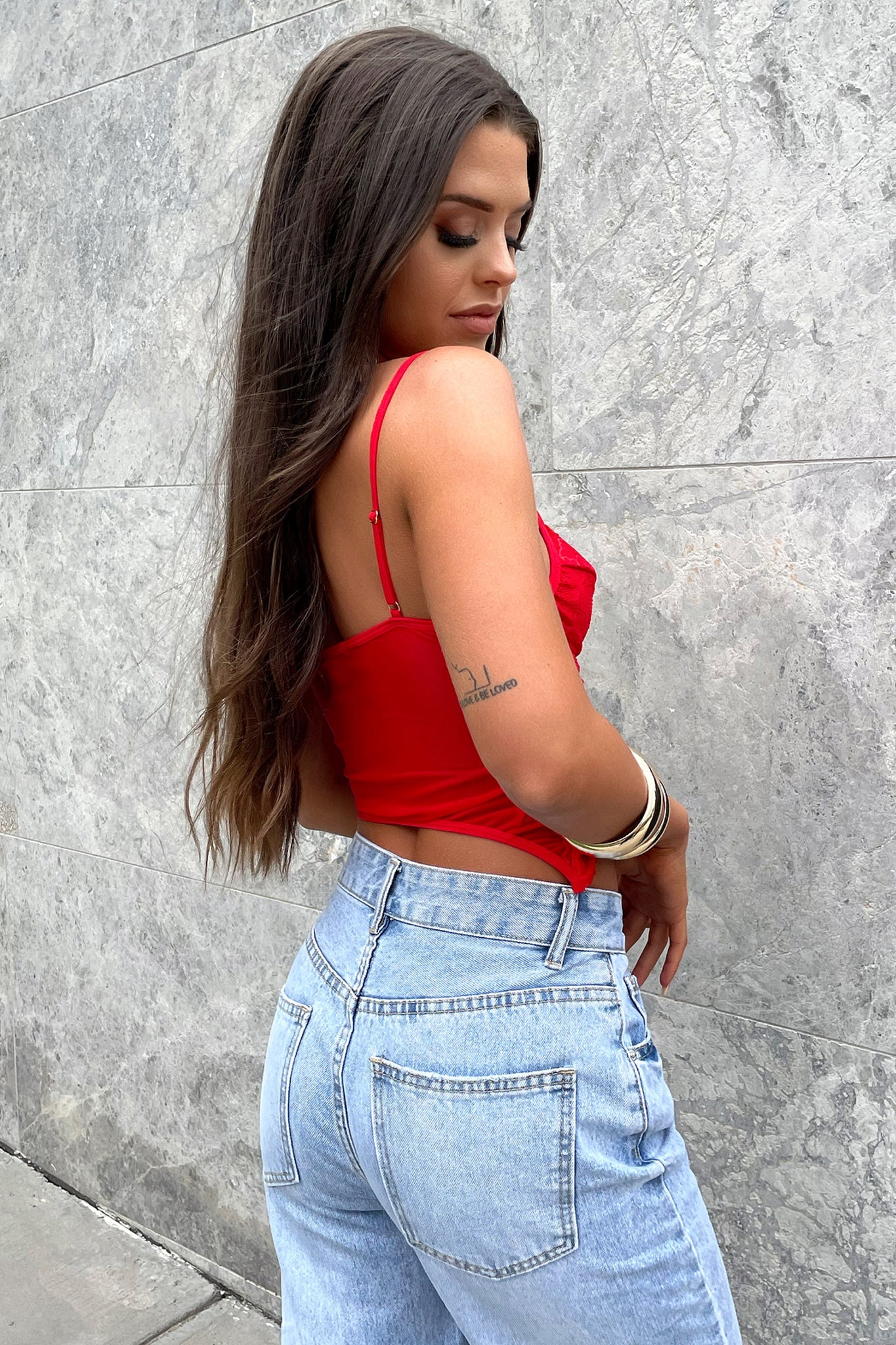 Meduri Bustier- Red-Coutiqo