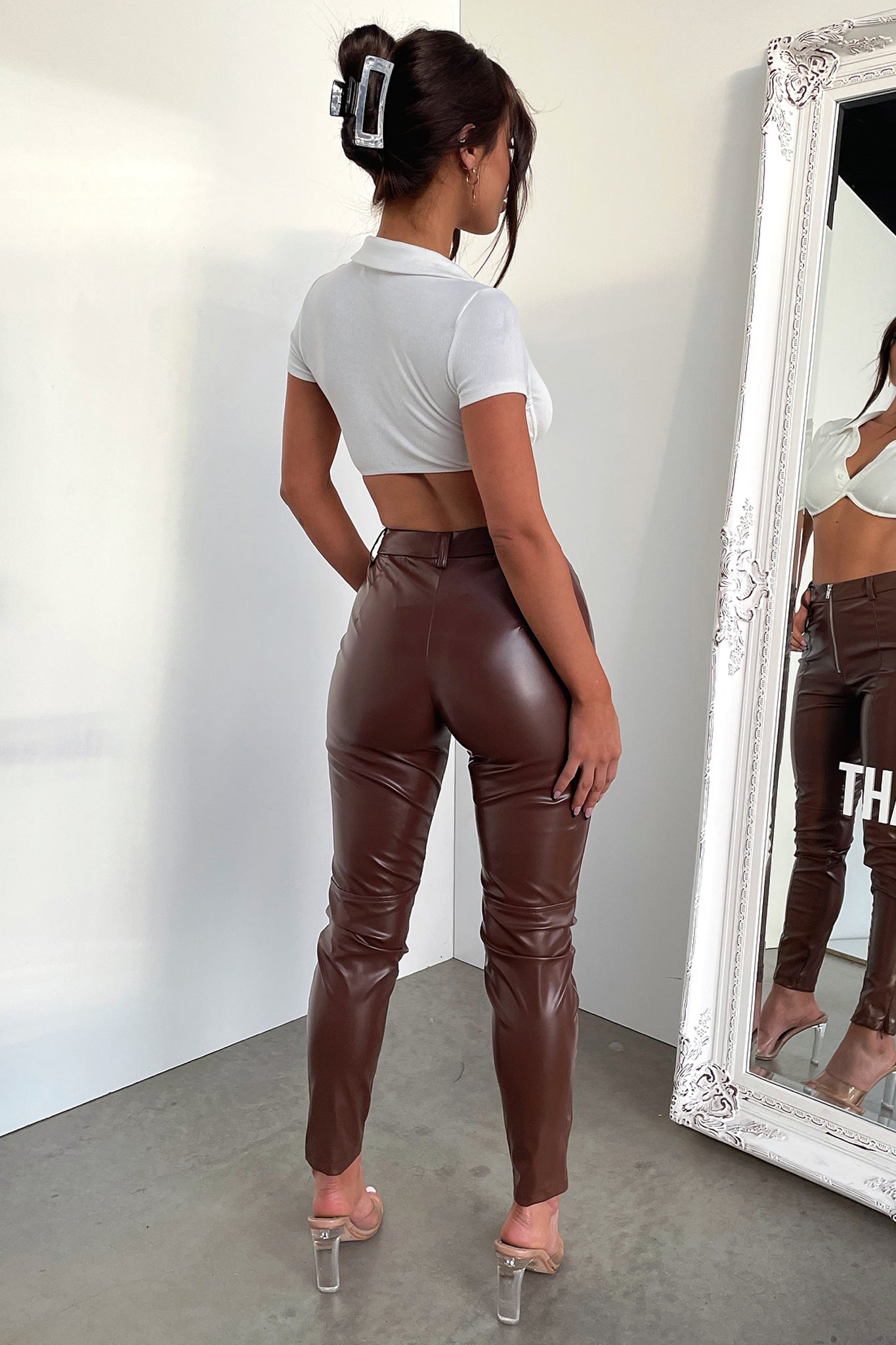 Medusa Pants - Brown-Coutiqo