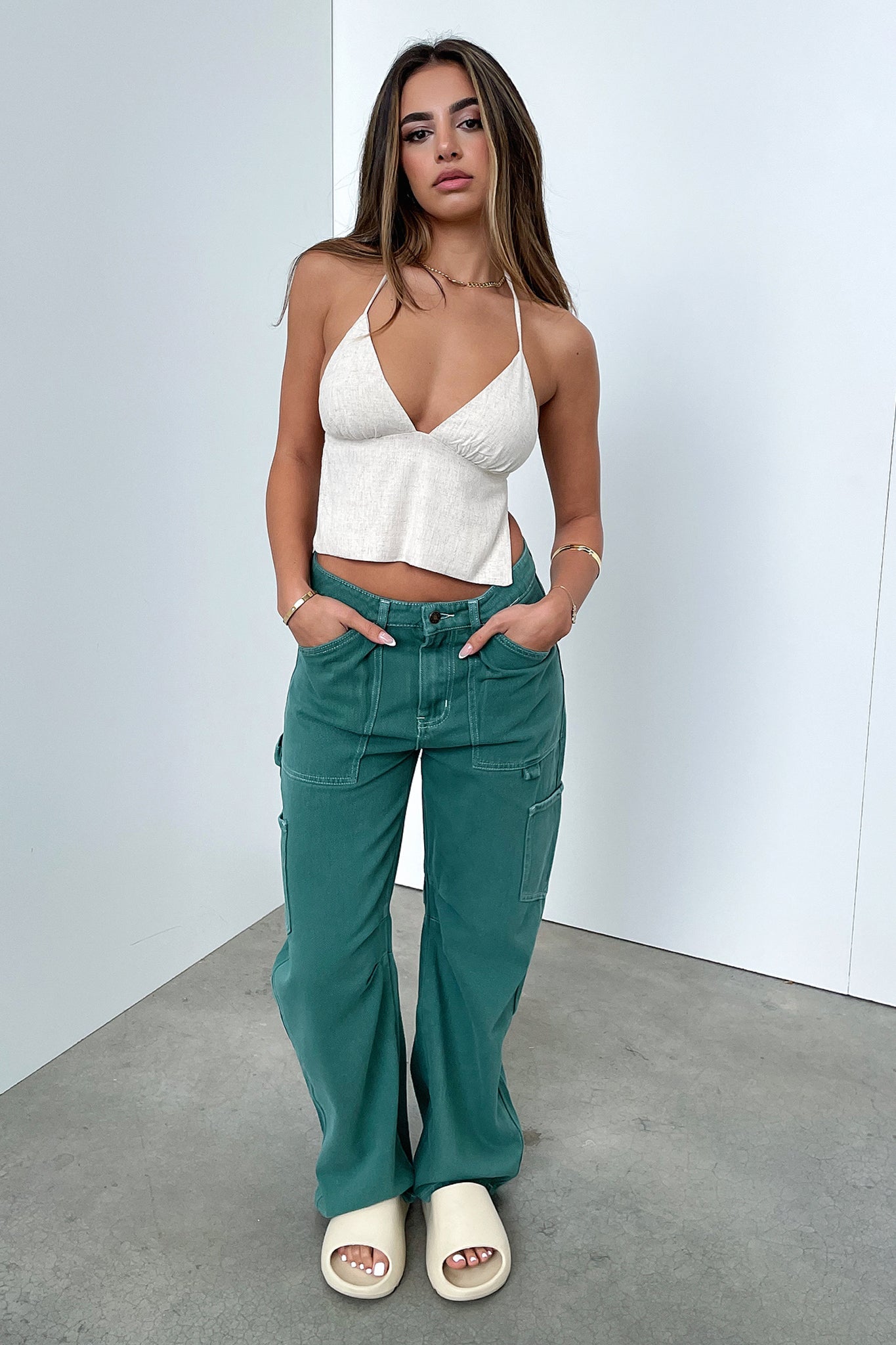Lyla Crop - Beige-Coutiqo