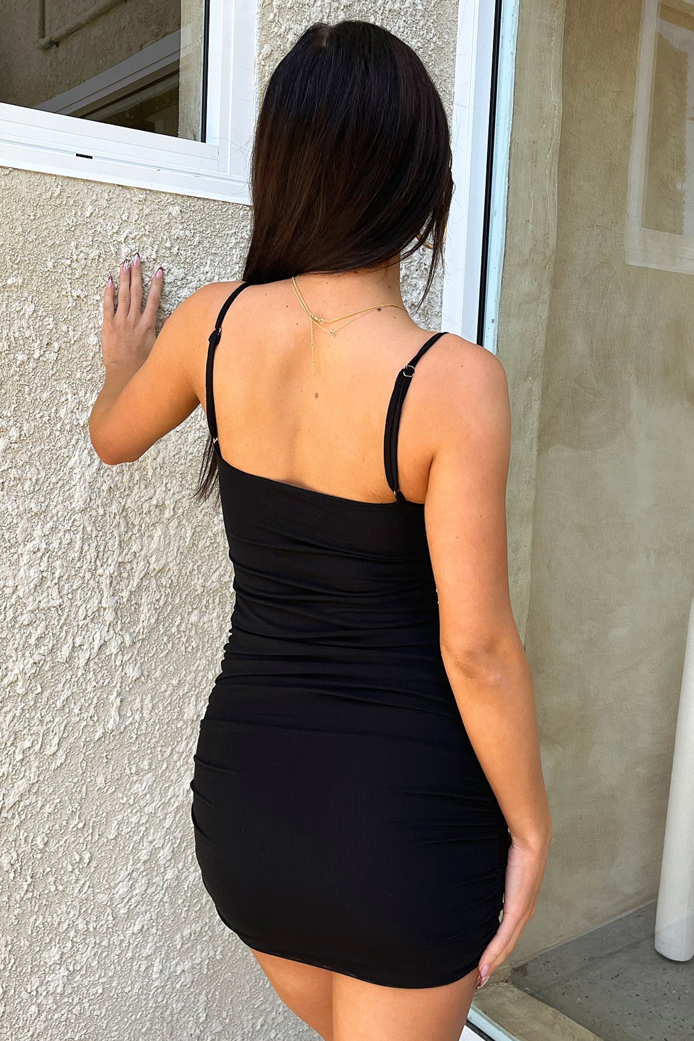 Michelle Dress - Black-Coutiqo