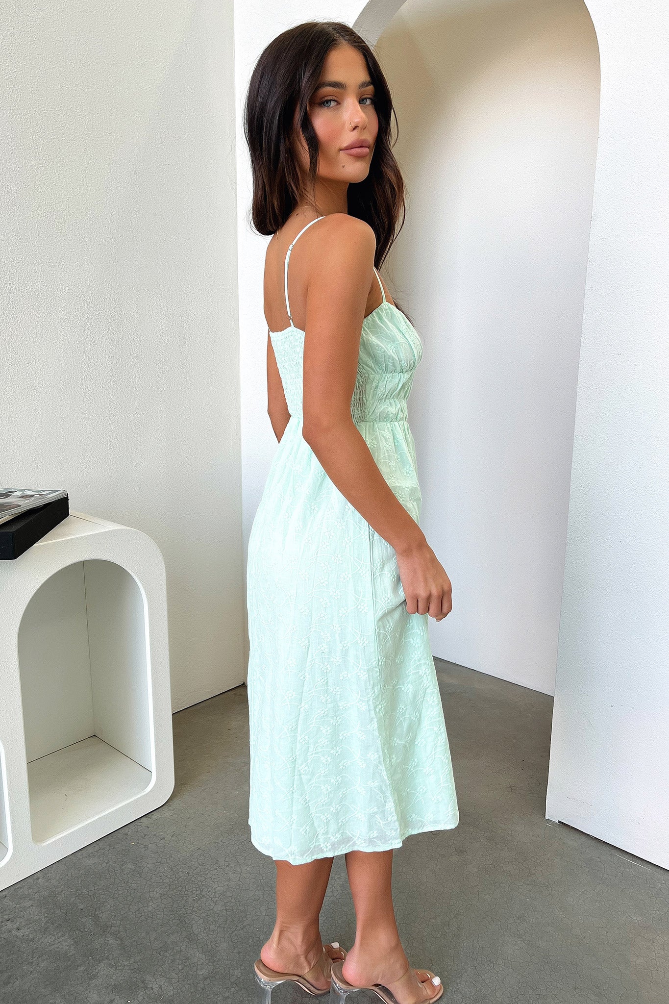 Mik Midi Dress - Sage-Coutiqo