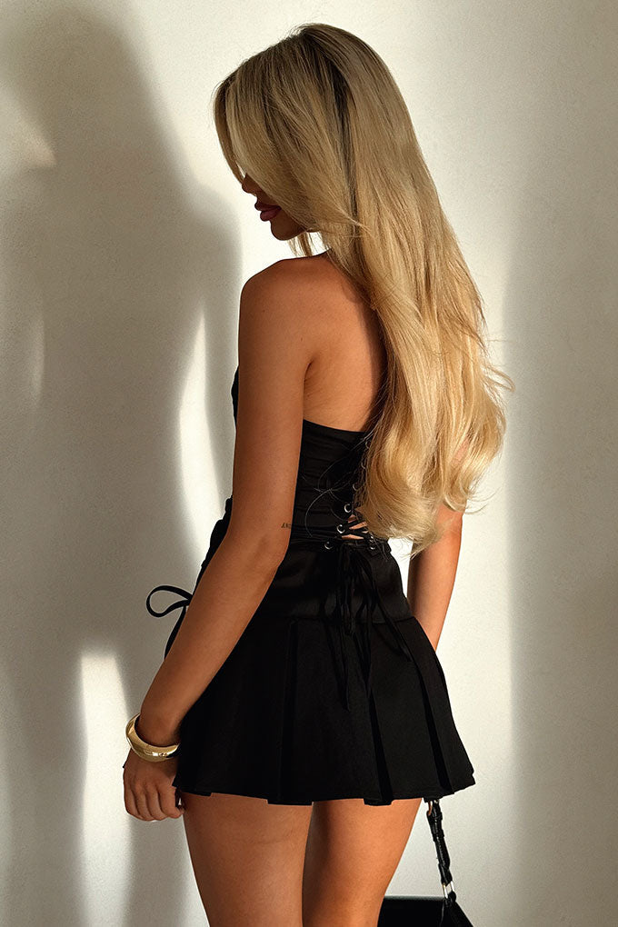 Mikeala Skirt - Black-Coutiqo