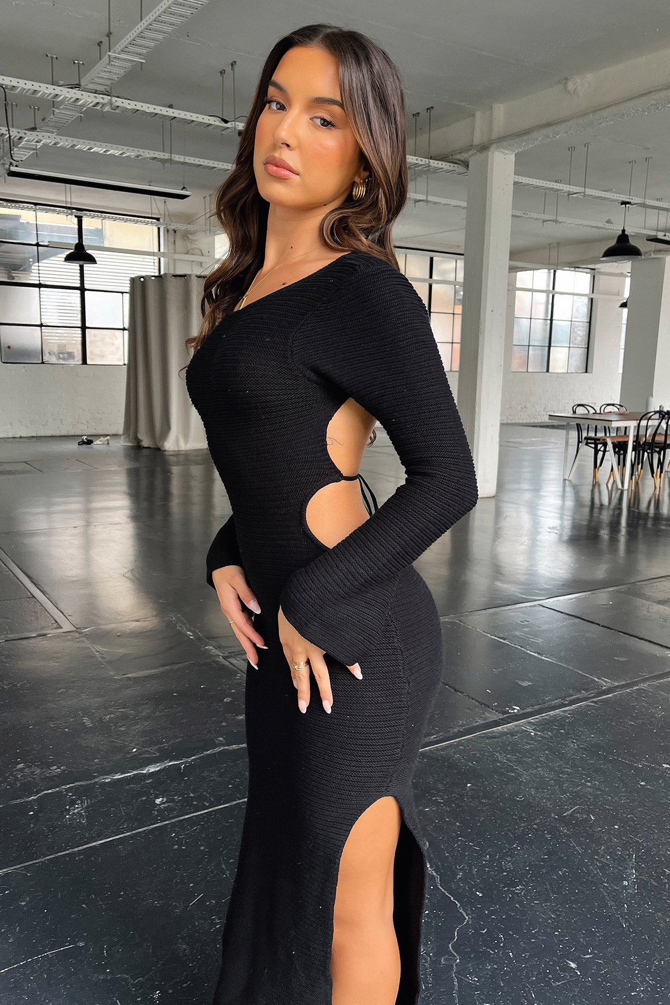 Milos Maxi Dress - Black-Coutiqo