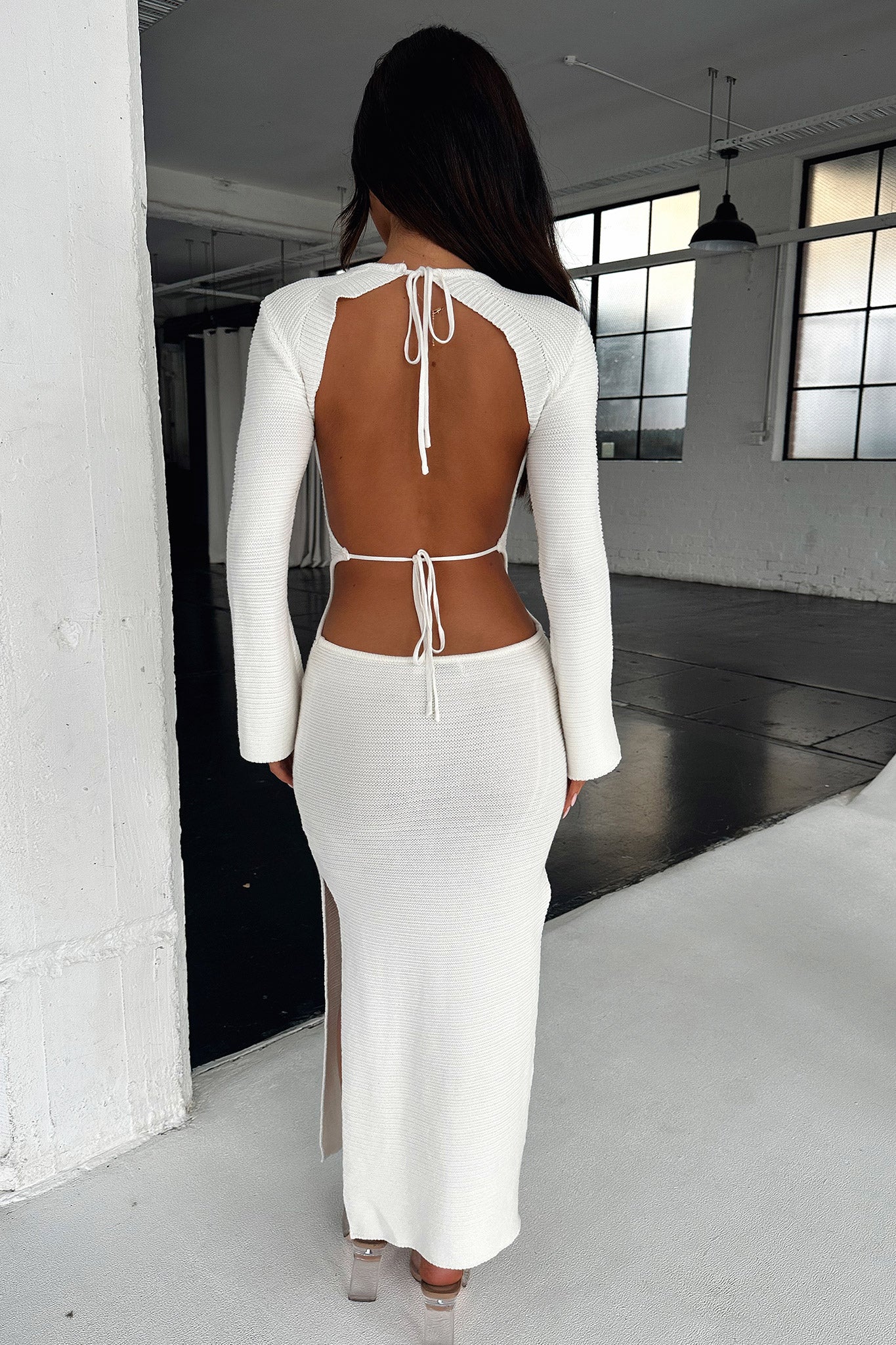 Milos Maxi Dress - White-Coutiqo