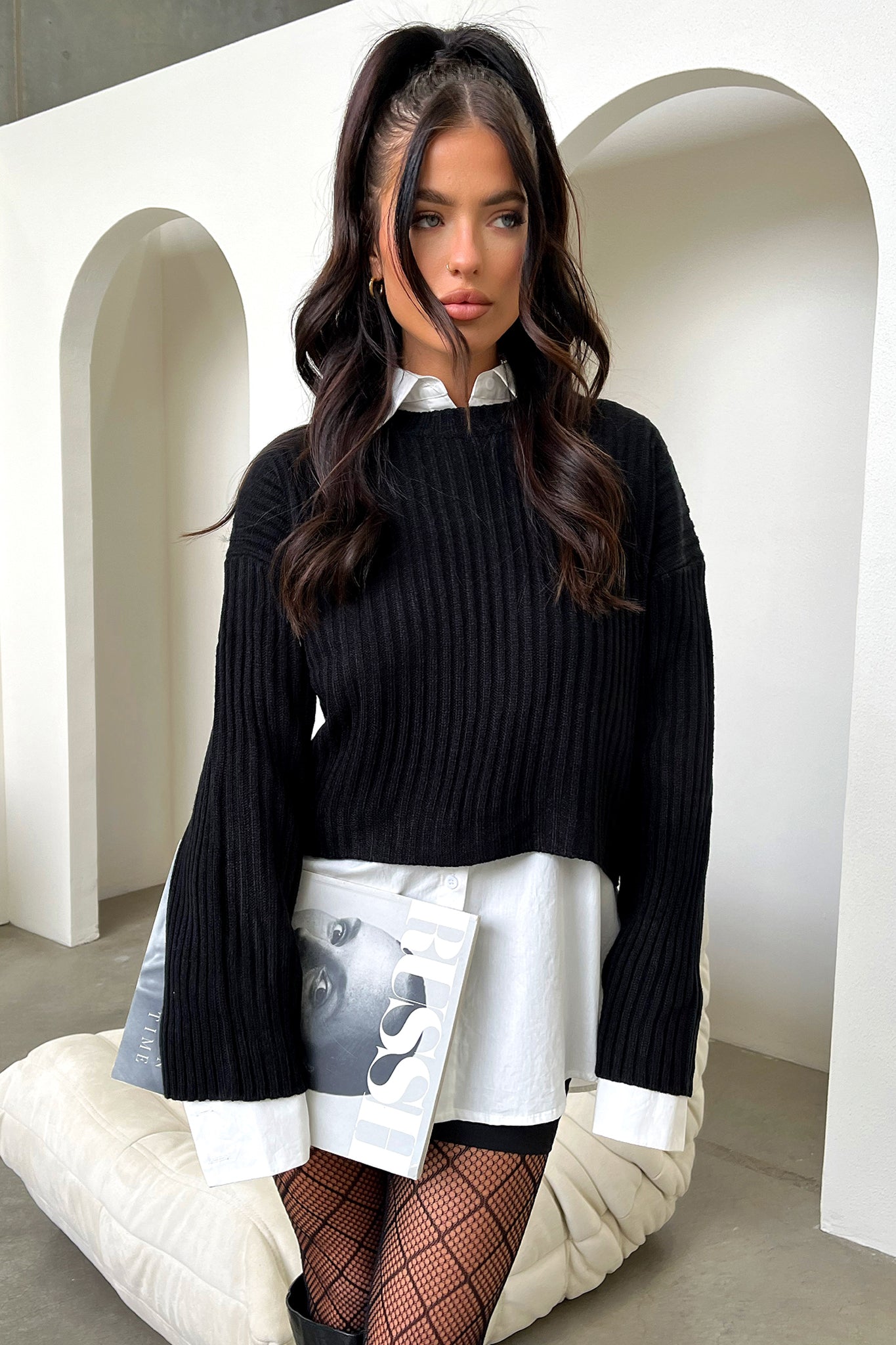 Mina Knit - Black-Coutiqo