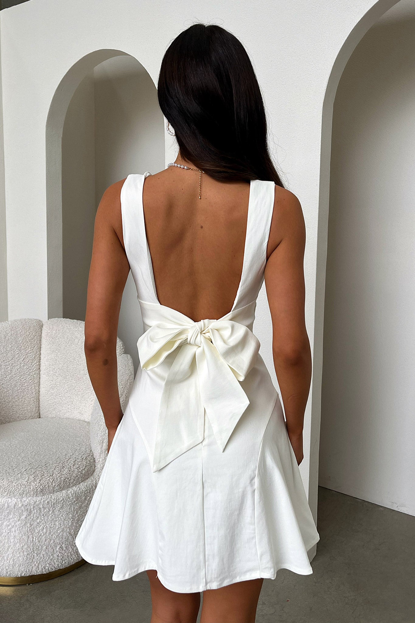 Morelle Dress - White-Coutiqo