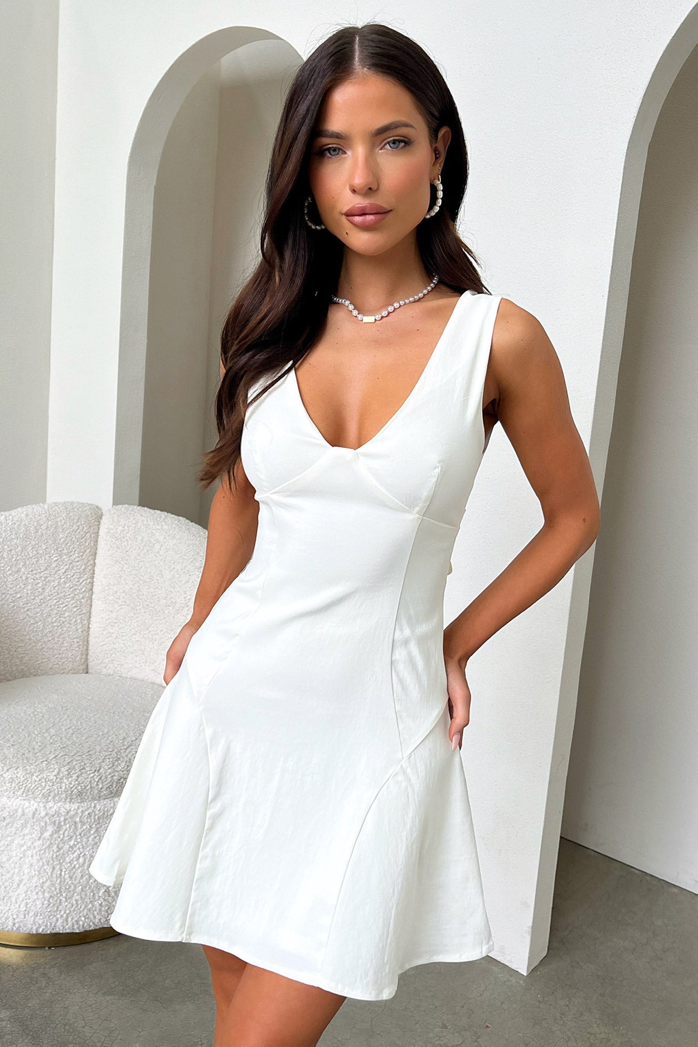 Morelle Dress - White-Coutiqo