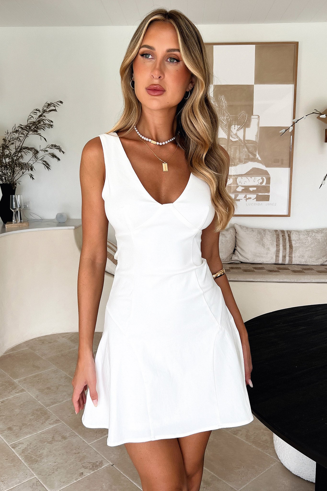 Morelle Dress - White-Coutiqo