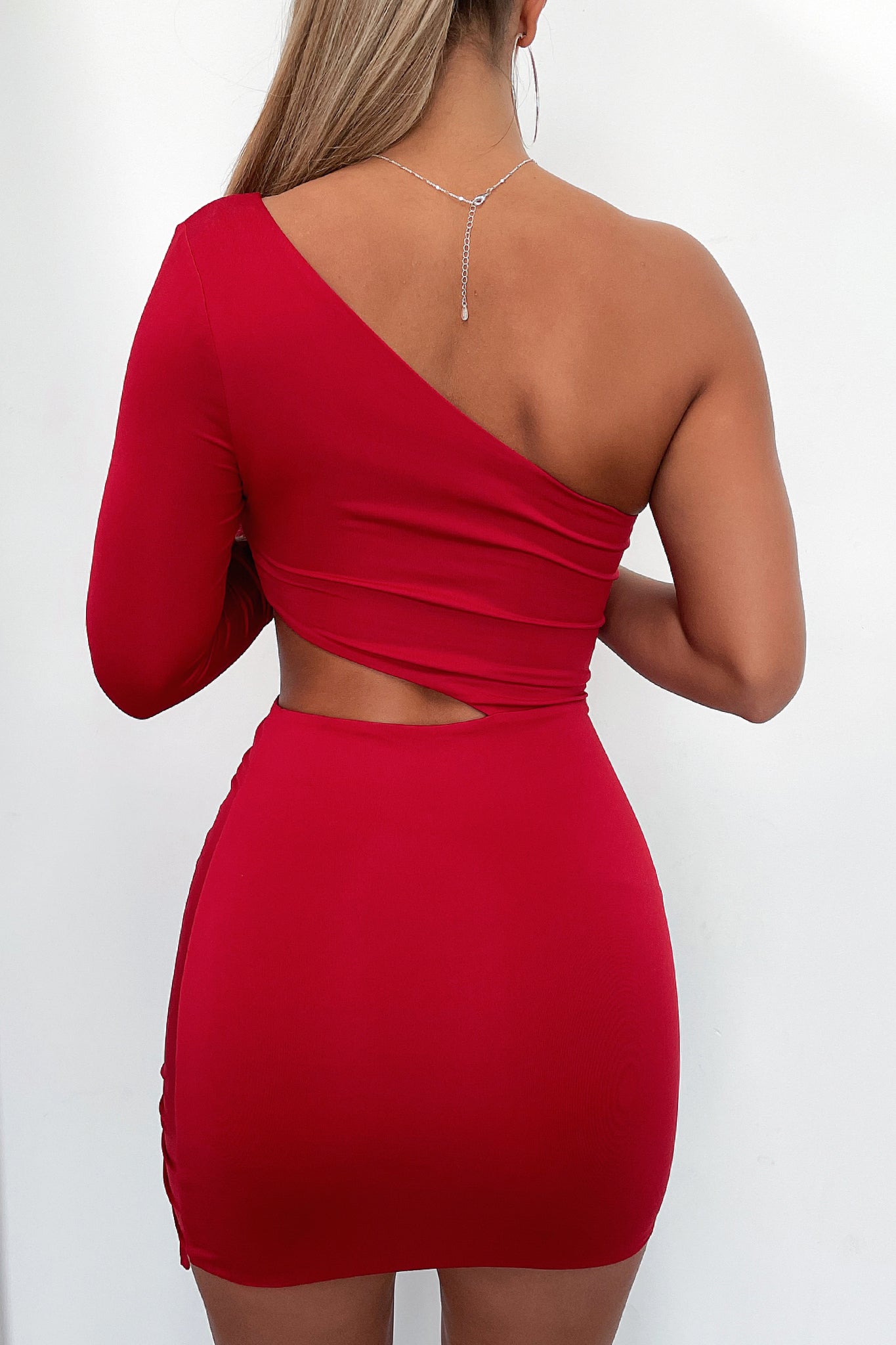 Naomi Dress - Red-Coutiqo