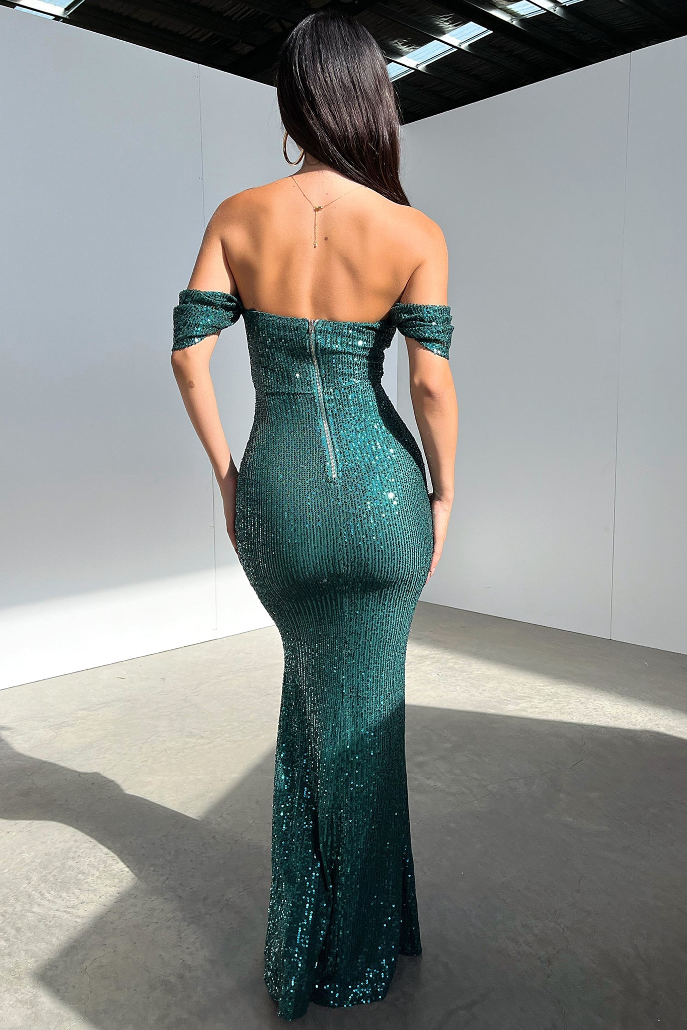 Nara Maxi Dress - Emerald-Coutiqo