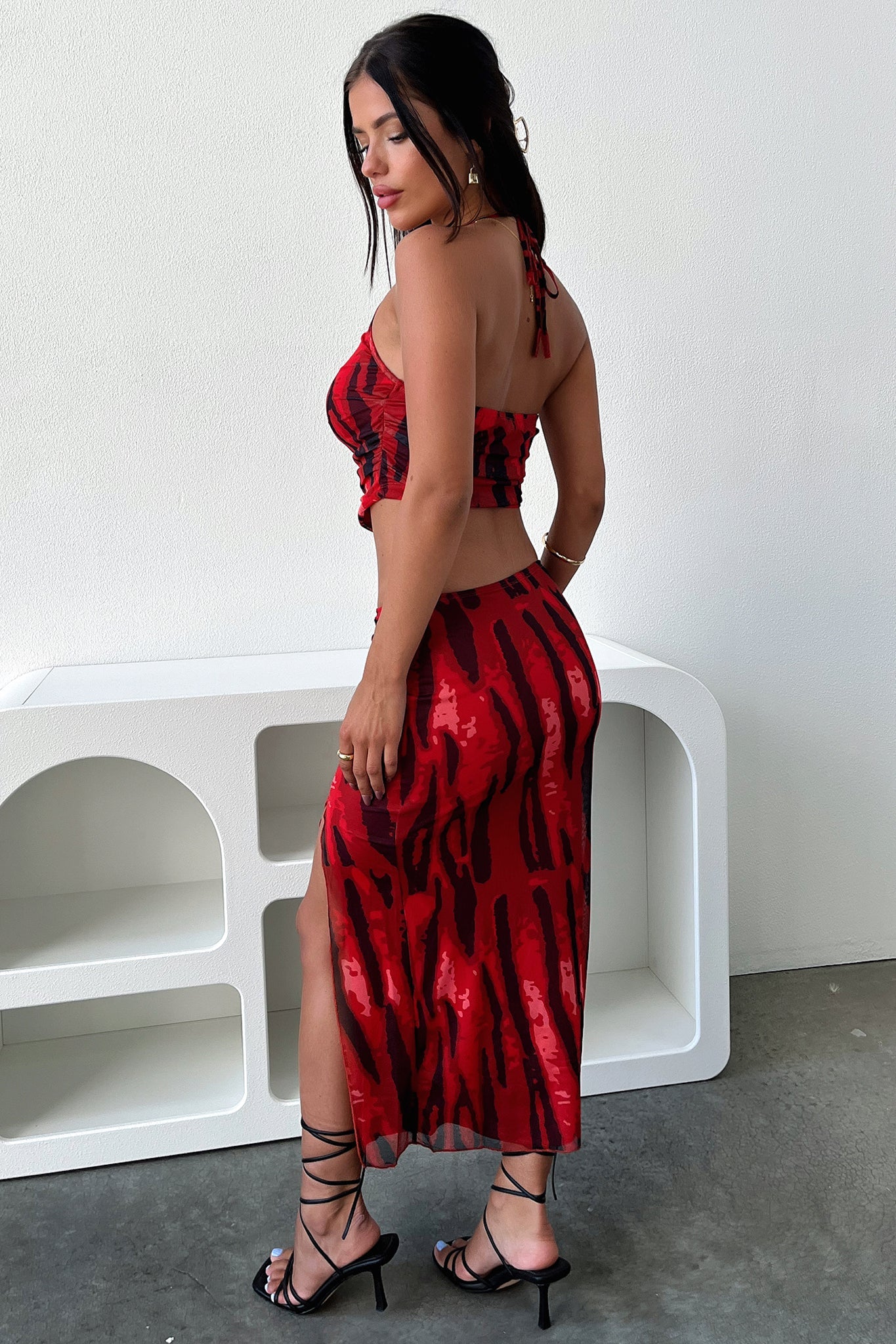 Nassia Top - Red Print-Coutiqo