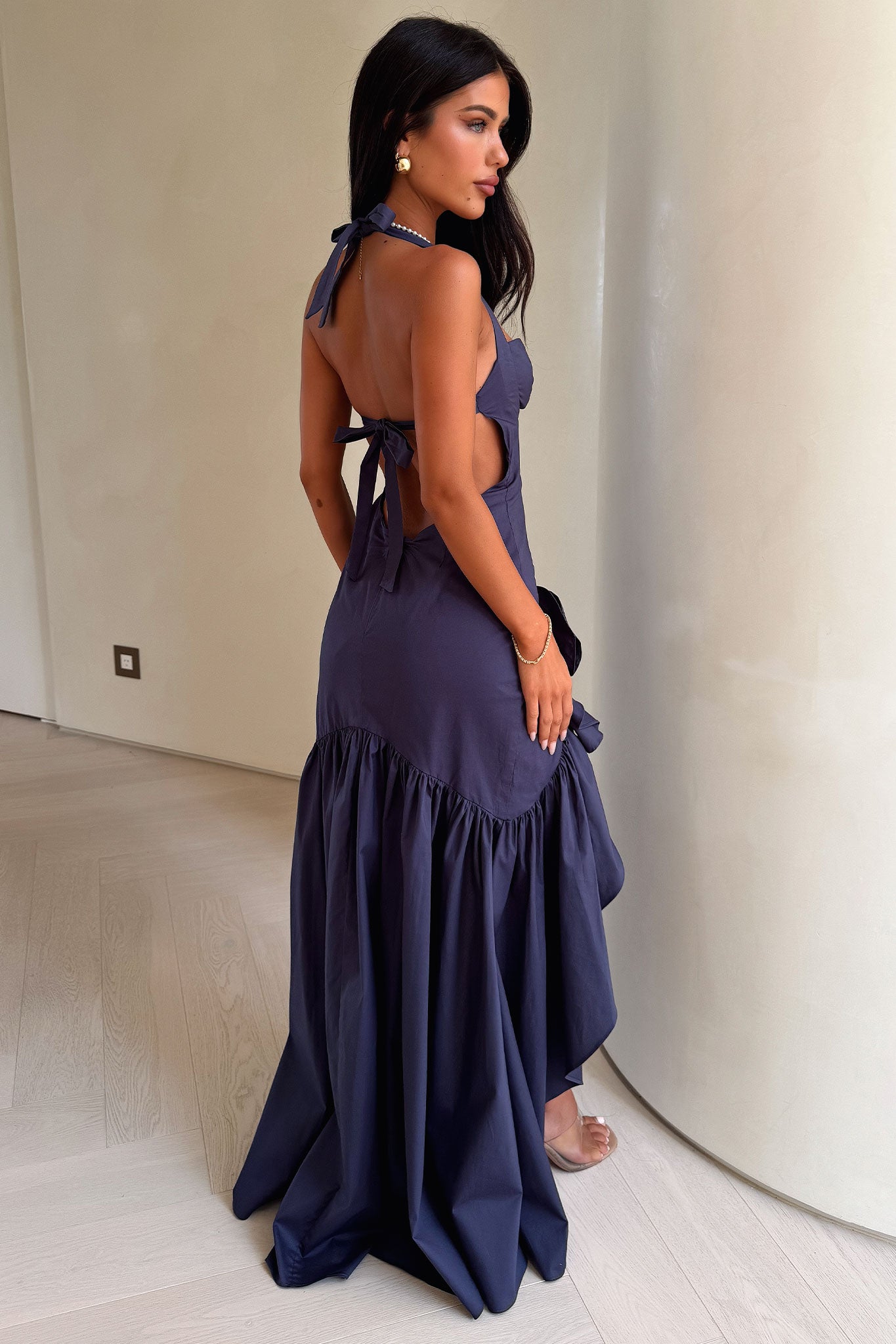Neva Maxi Dress - Navy-Coutiqo