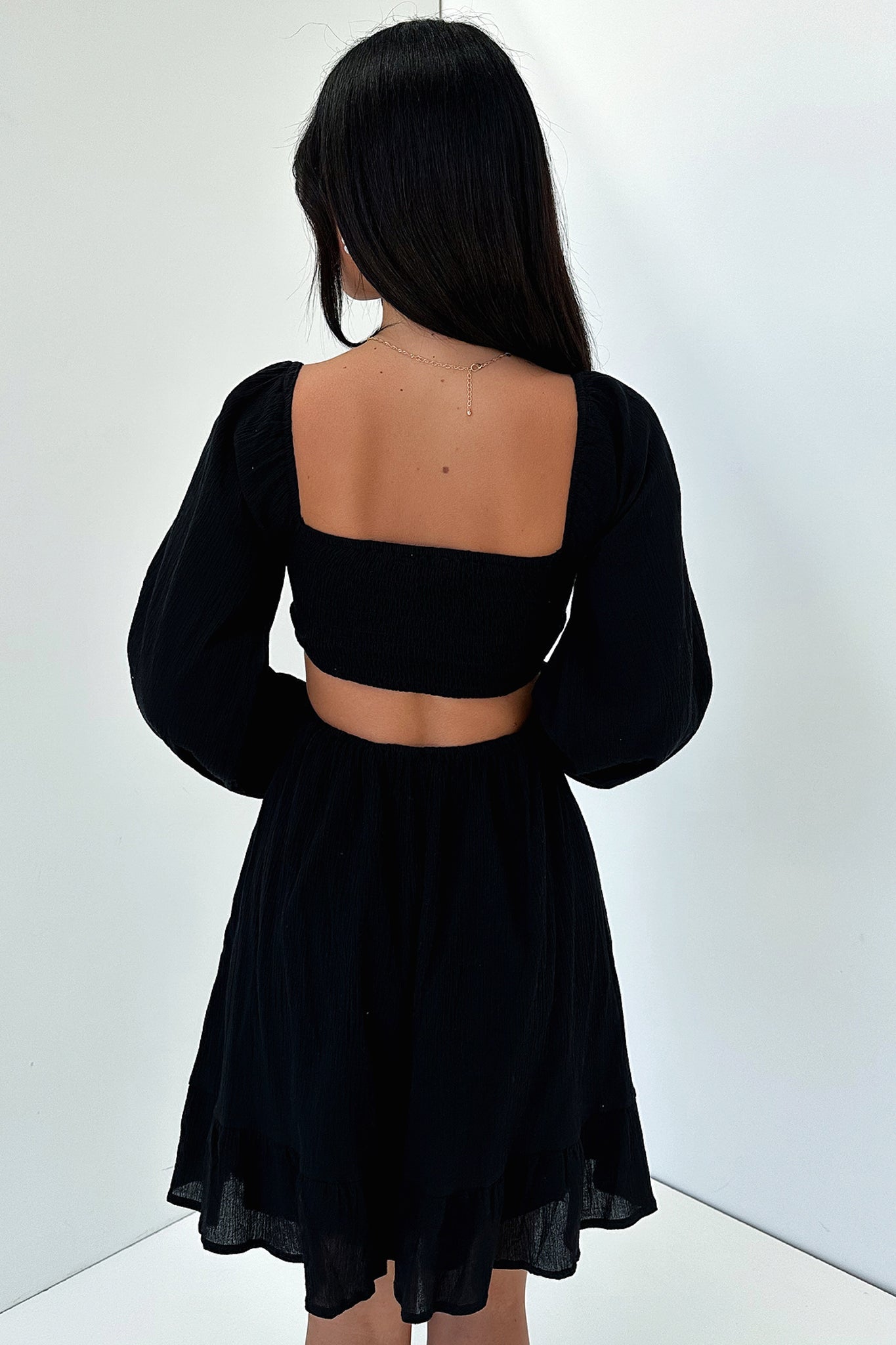 Nicole Dress - Black-Coutiqo