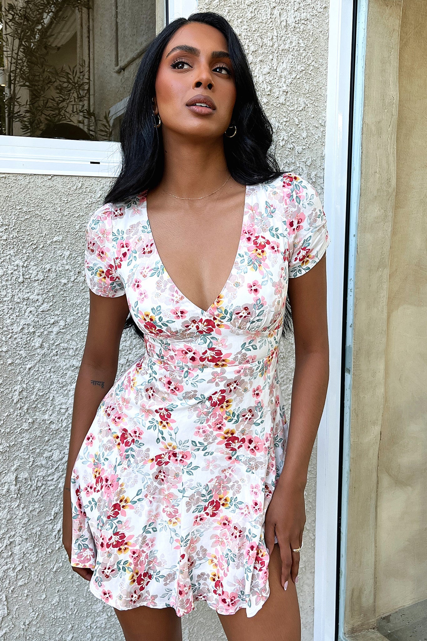 Nirvana Dress - Pink Floral-Coutiqo